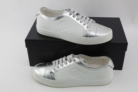 CHANEL  PVC TWO TONE SNEAKERS size 37