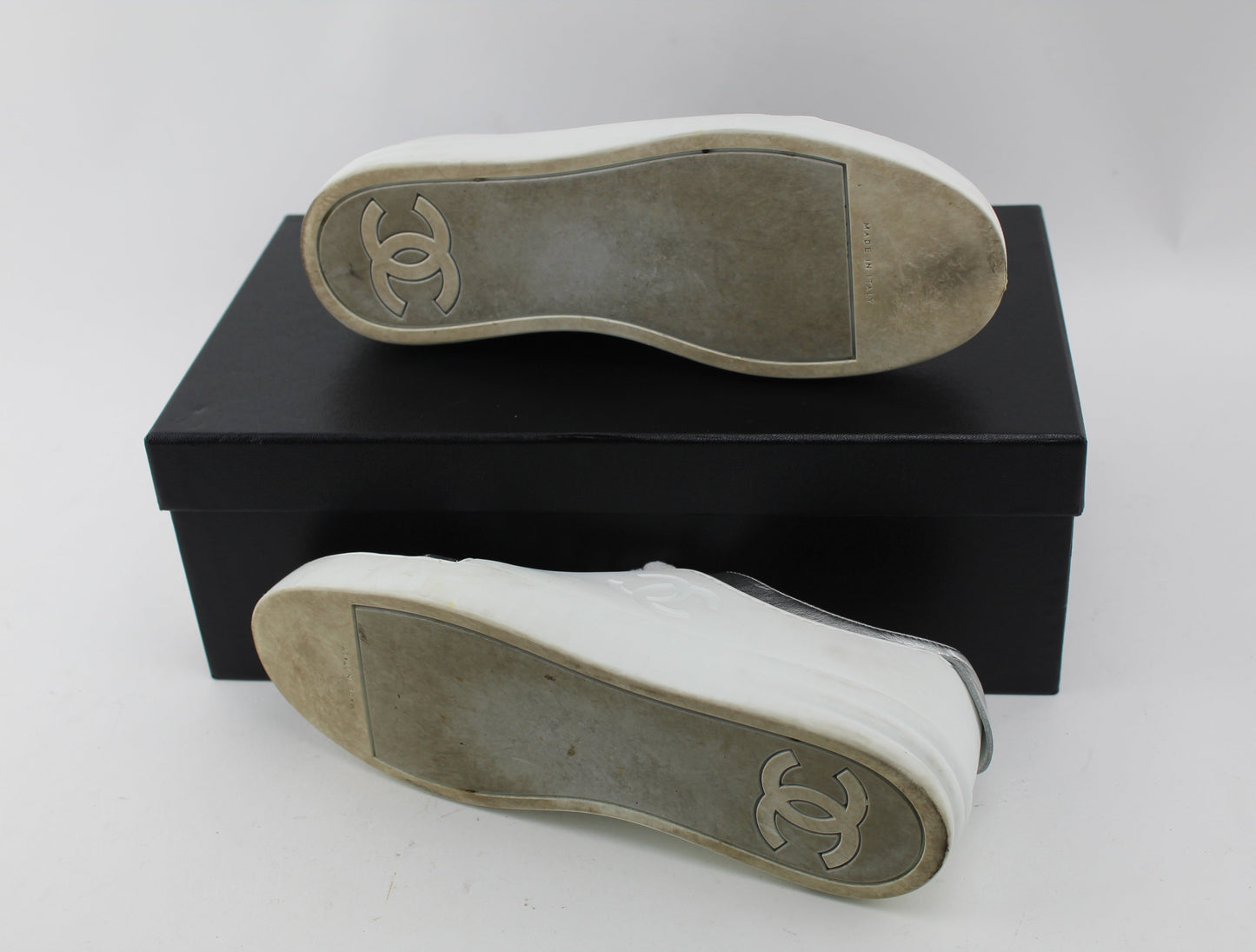 CHANEL  PVC TWO TONE SNEAKERS size 37
