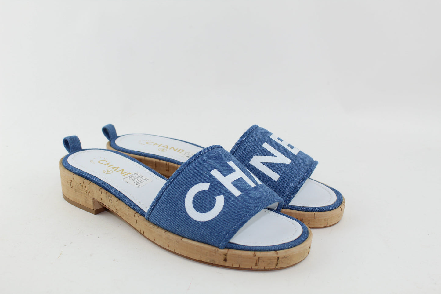 CHANEL DENIM SANDALS SIZE 41