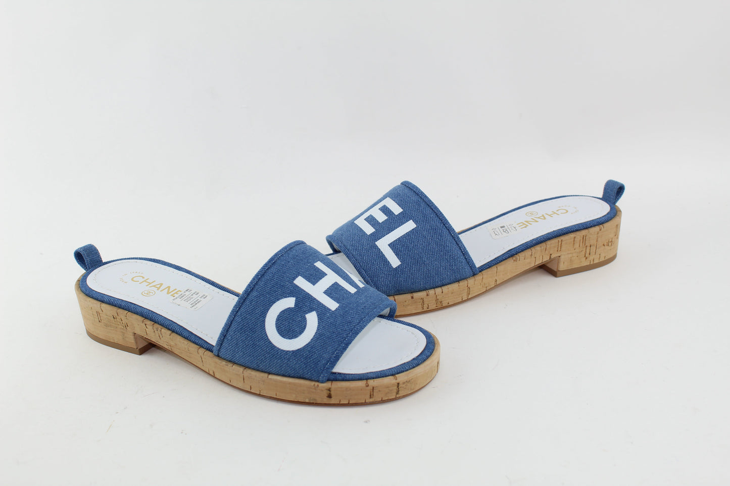 CHANEL DENIM SANDALS SIZE 41