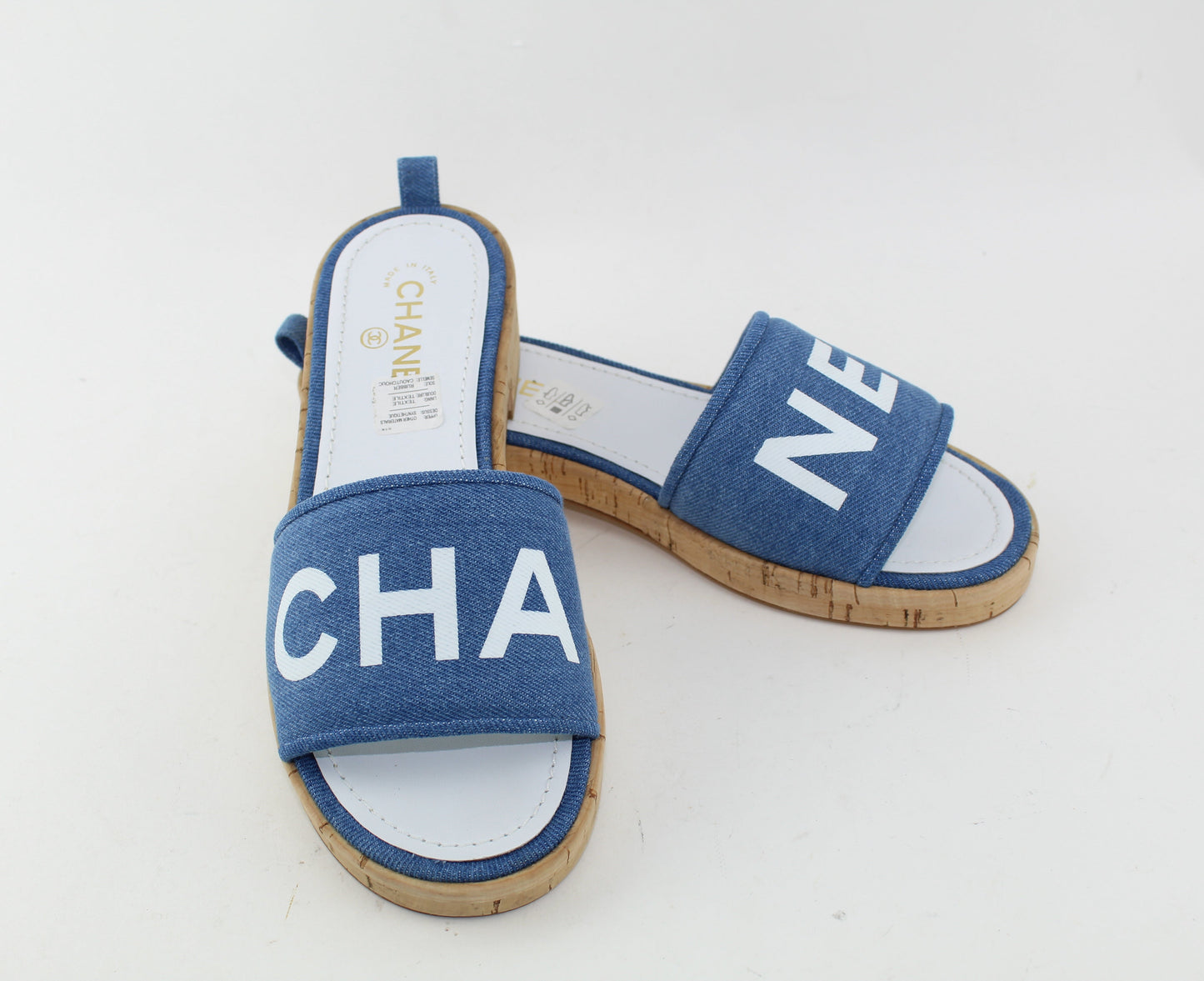 CHANEL DENIM SANDALS SIZE 41