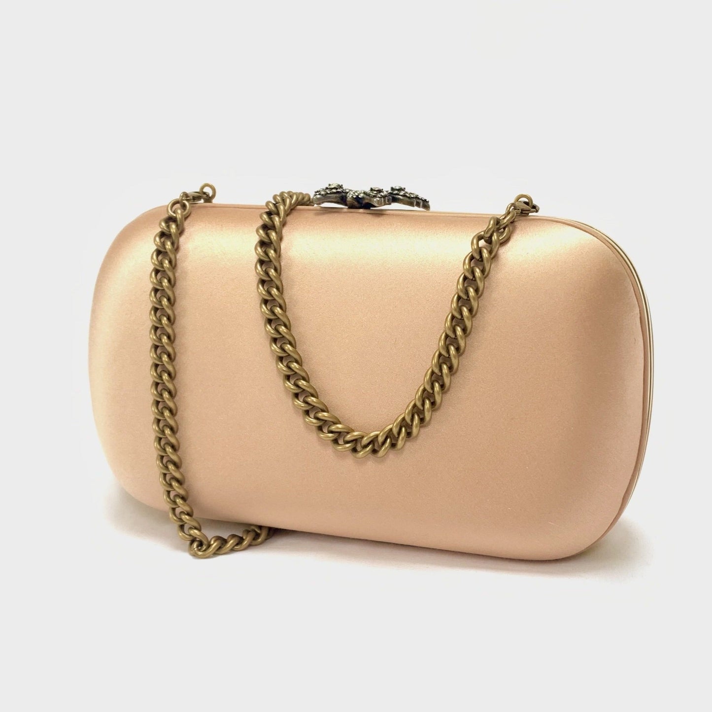 Luxury Gucci Trending 2025 Broadway Butterfly Handbag Clutch in Apricot Pink