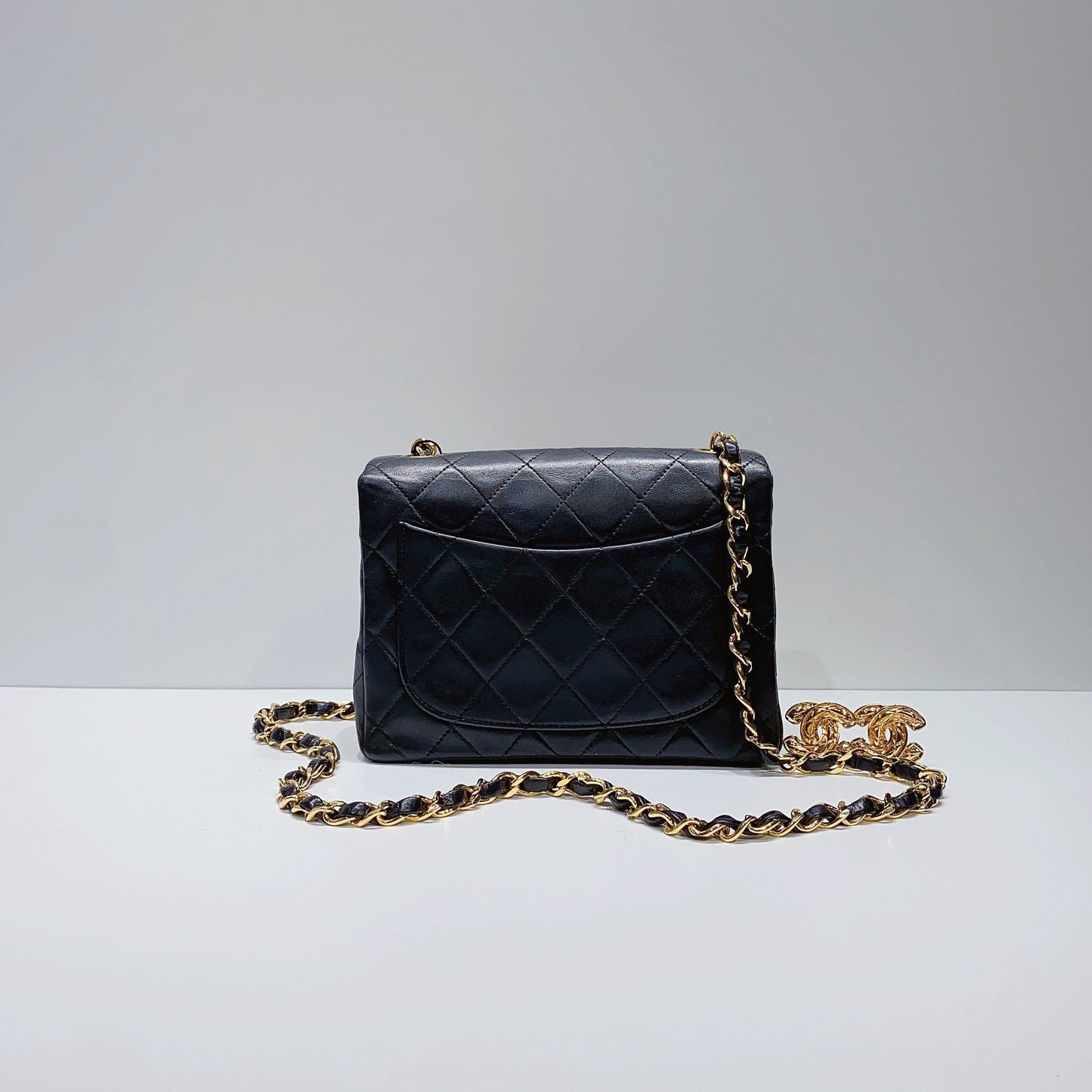 No.3596-Chanel Vintage Lambskin Classic Flap Mini 17cm