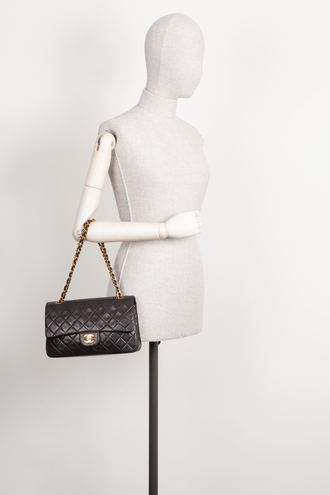CHANEL Medium Double Flap Bag Black