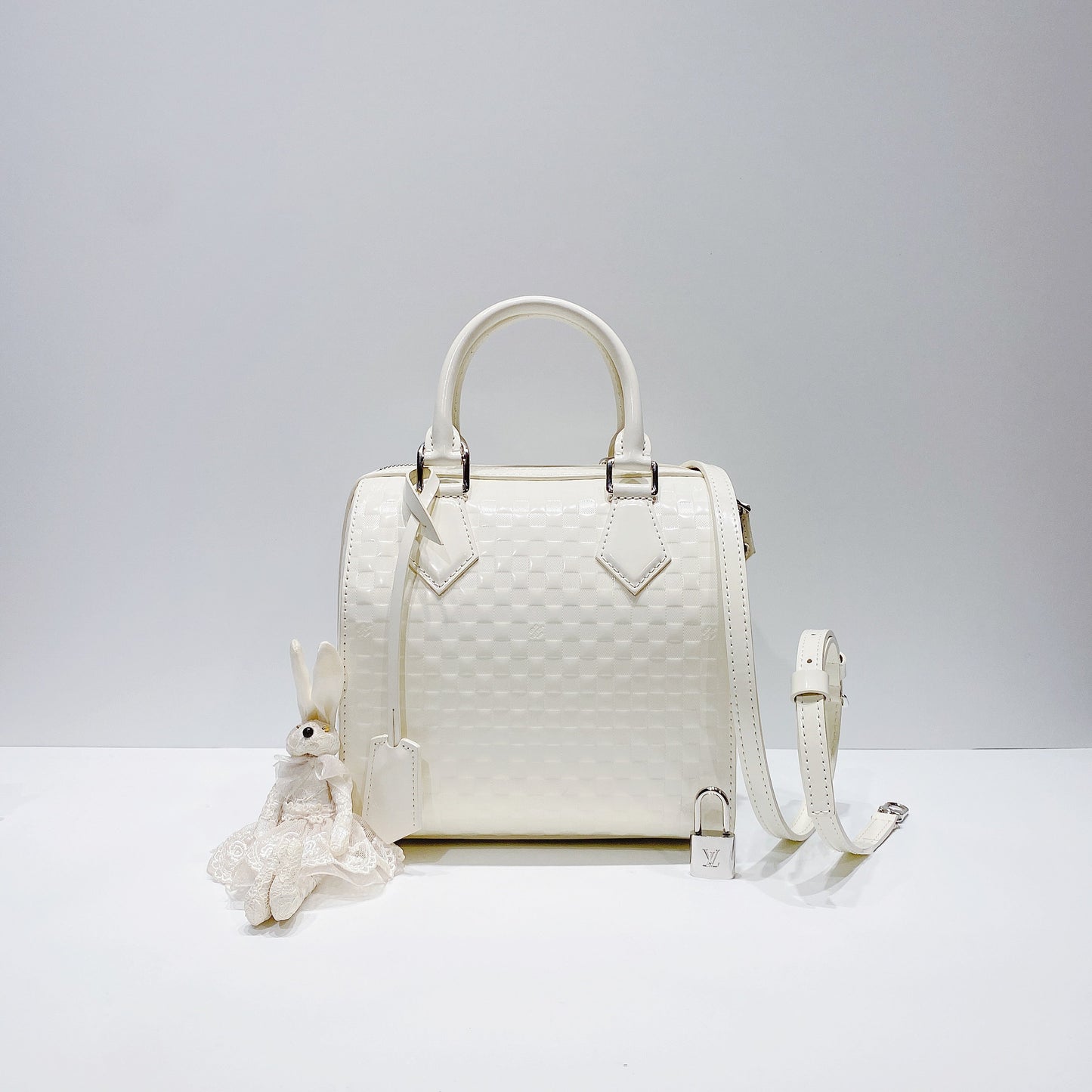 No.001350-Louis Vuitton Damier Facette Speedy Cube Bag