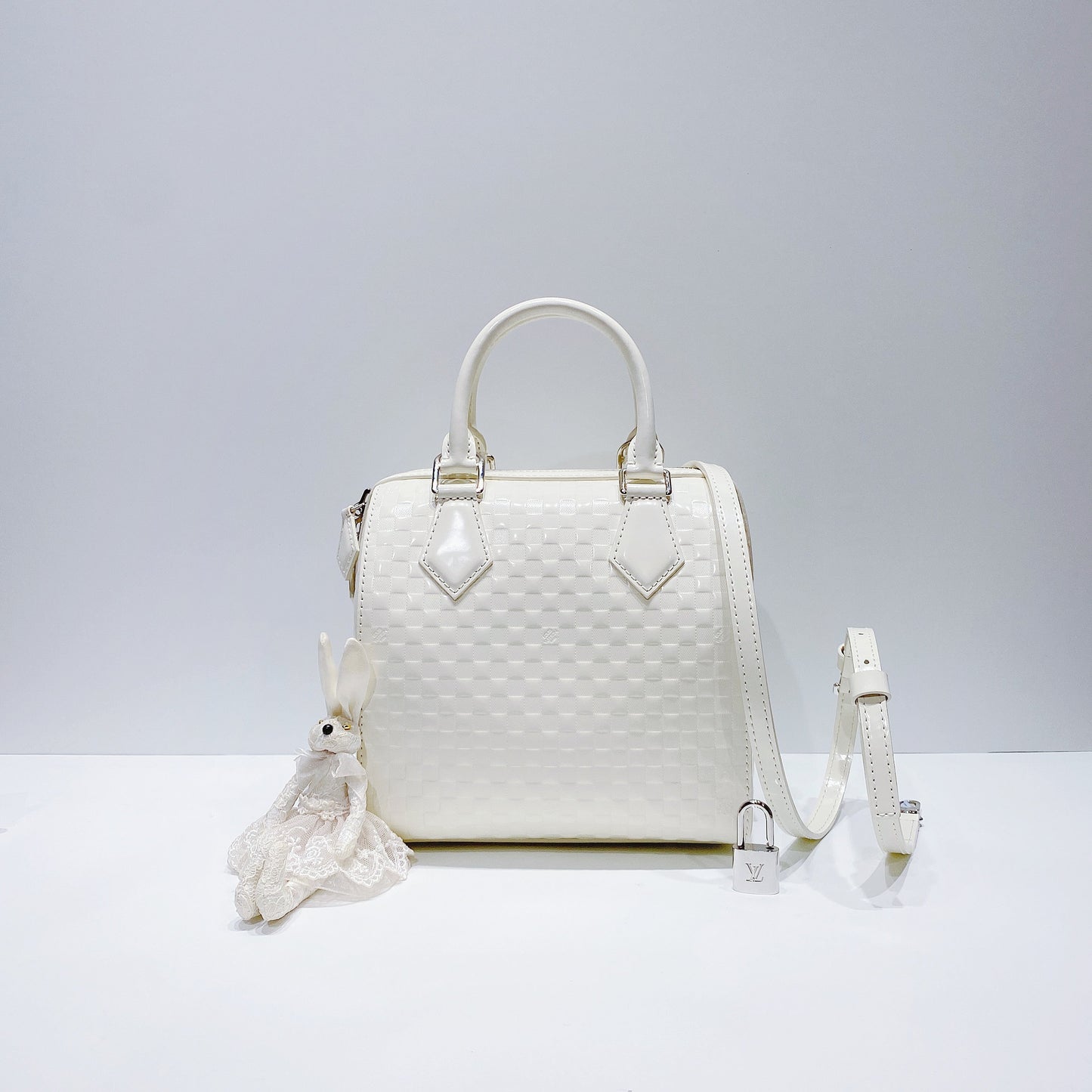 No.001350-Louis Vuitton Damier Facette Speedy Cube Bag