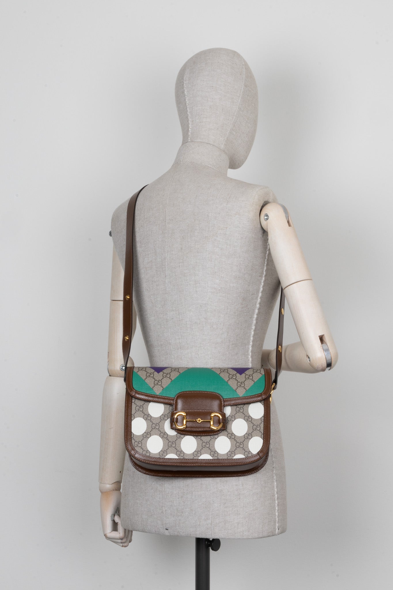 Luxury Gucci Trending 2025 Horsebit 1955 Supreme Canvas Shoulder Bag