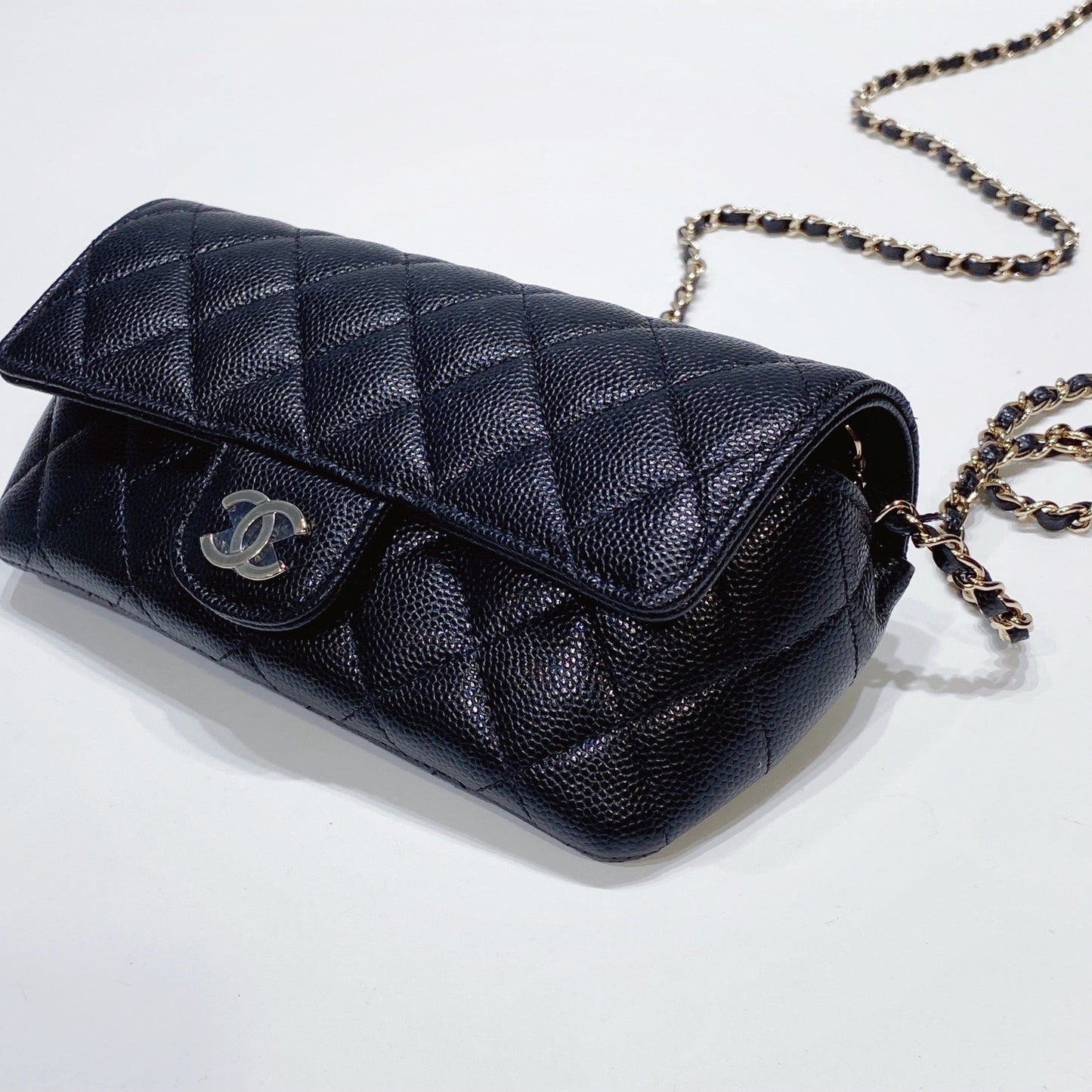 No.3393-Chanel Caviar Glasses Case With Classic Chain  (Brand New / 全新貨品)