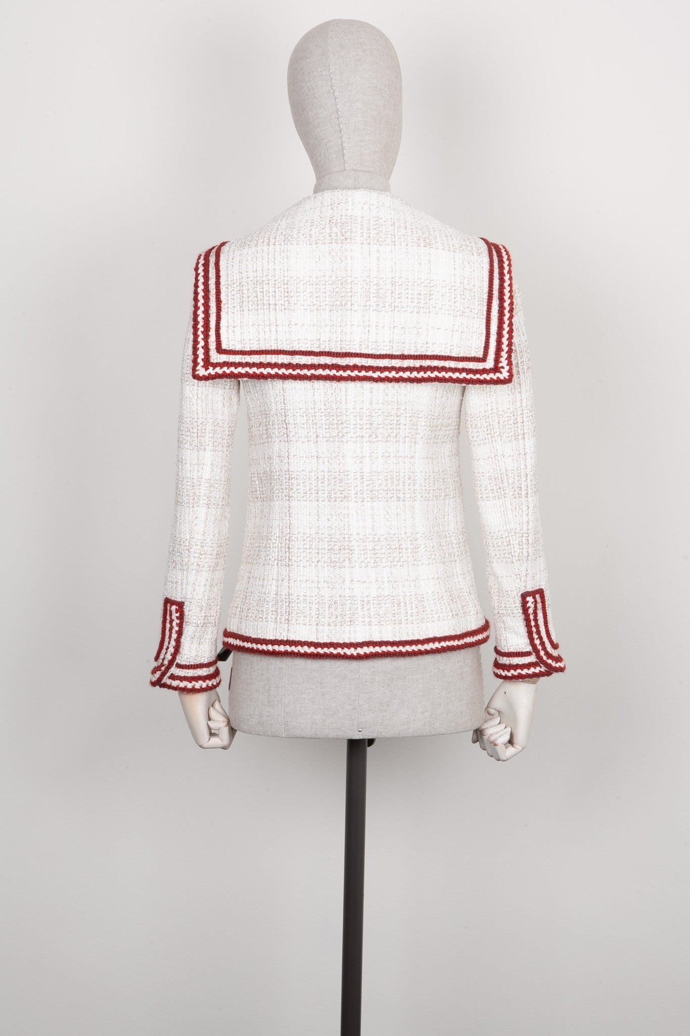 CHANEL Jacket White Beige Paris-Hamburg