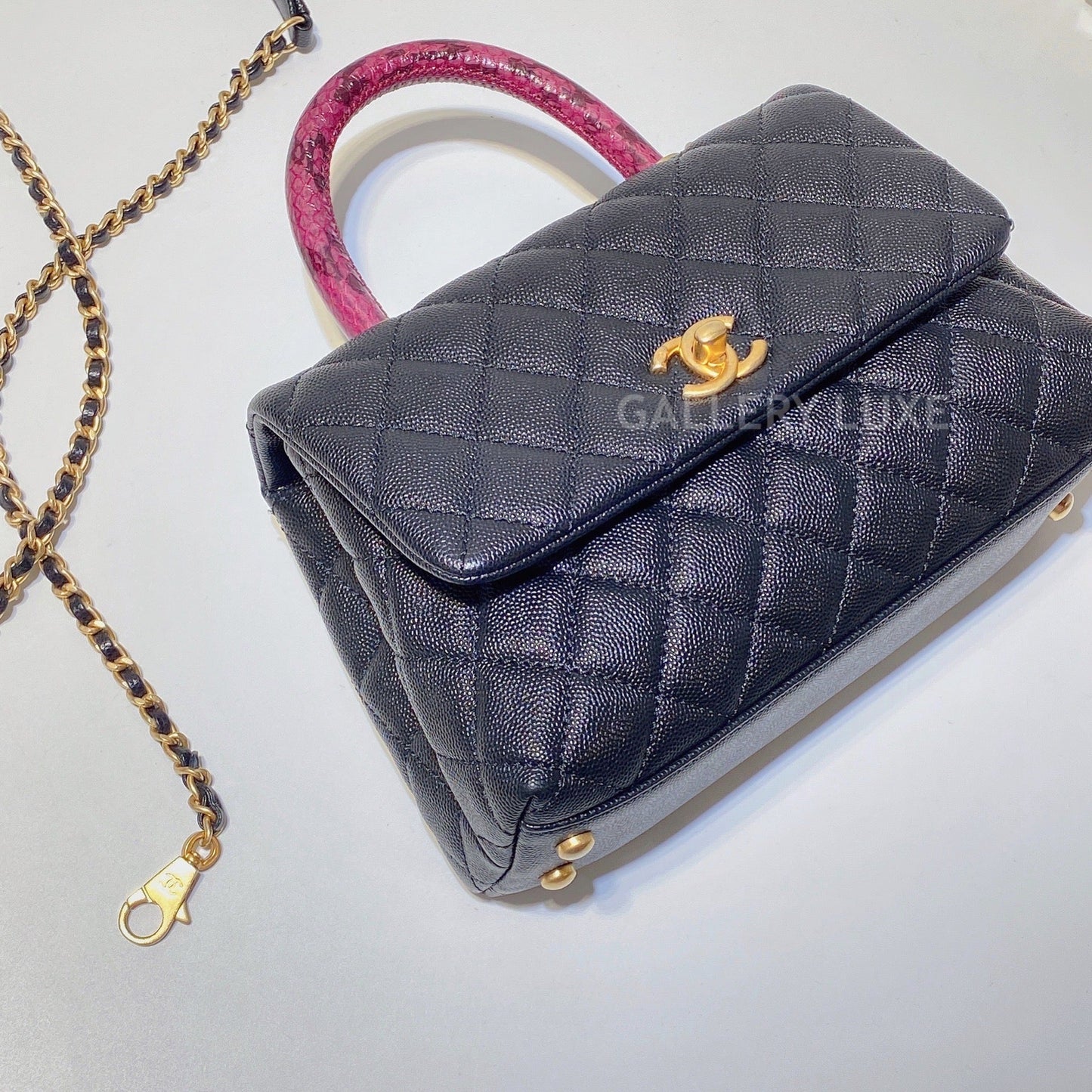 No.2879-Chanel Small Elaphe Coco Handle