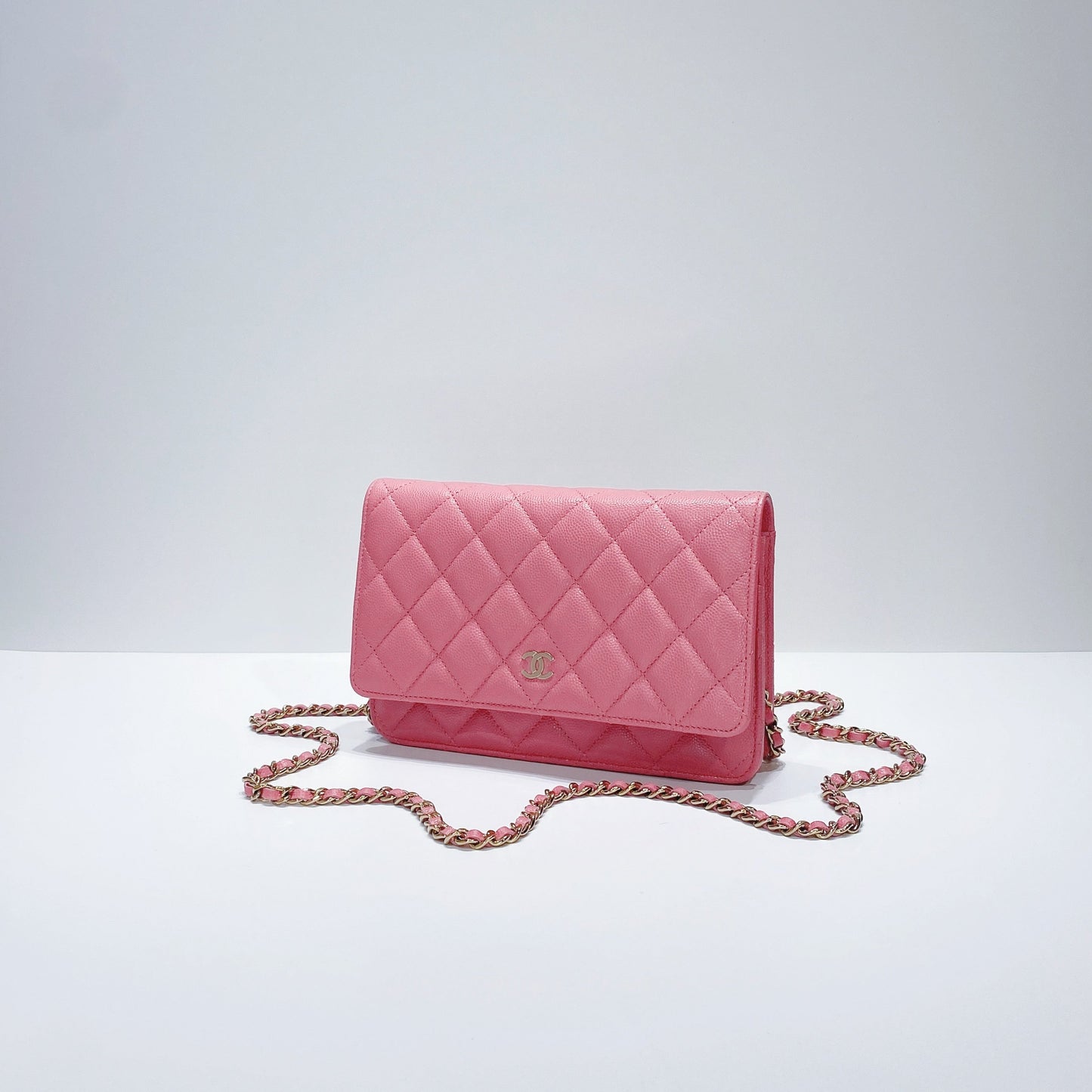 No.3663-Chanel Caviar Timeless Classic Wallet On Chain (Brand New/全新)