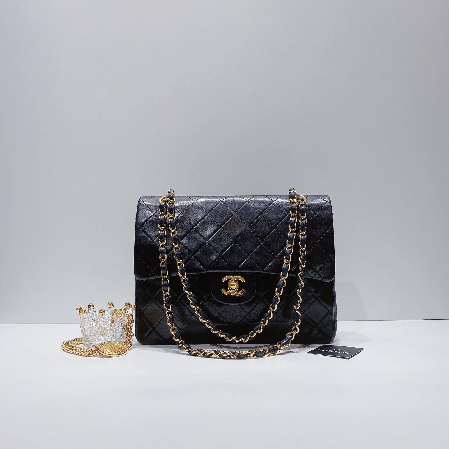 No.3760-Chanel Vintage Lambskin Classic Flap Bag