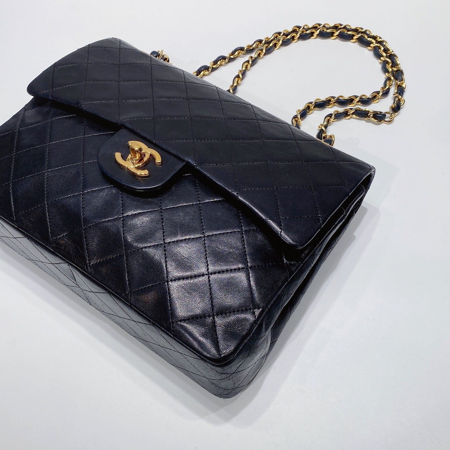 No.3760-Chanel Vintage Lambskin Classic Flap Bag
