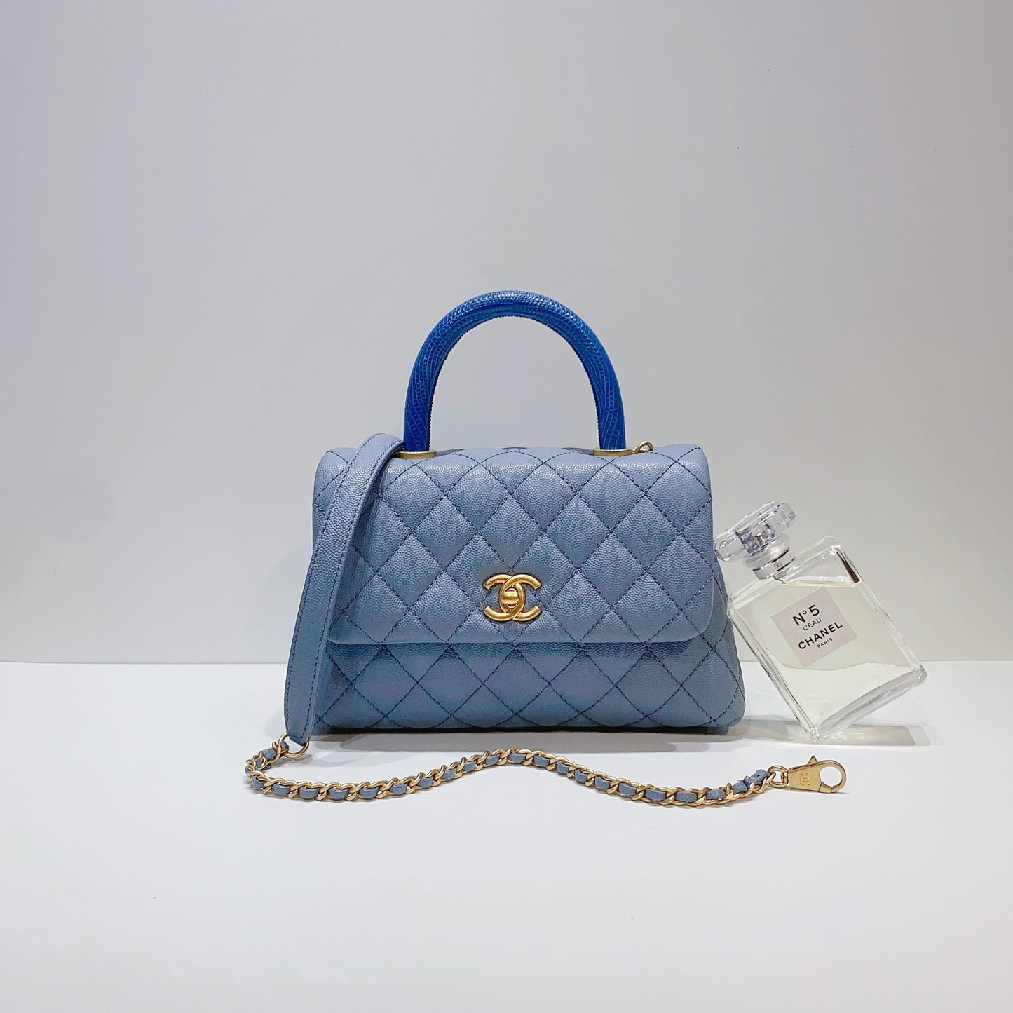 No.3769-Chanel Small Lizard Coco Handle