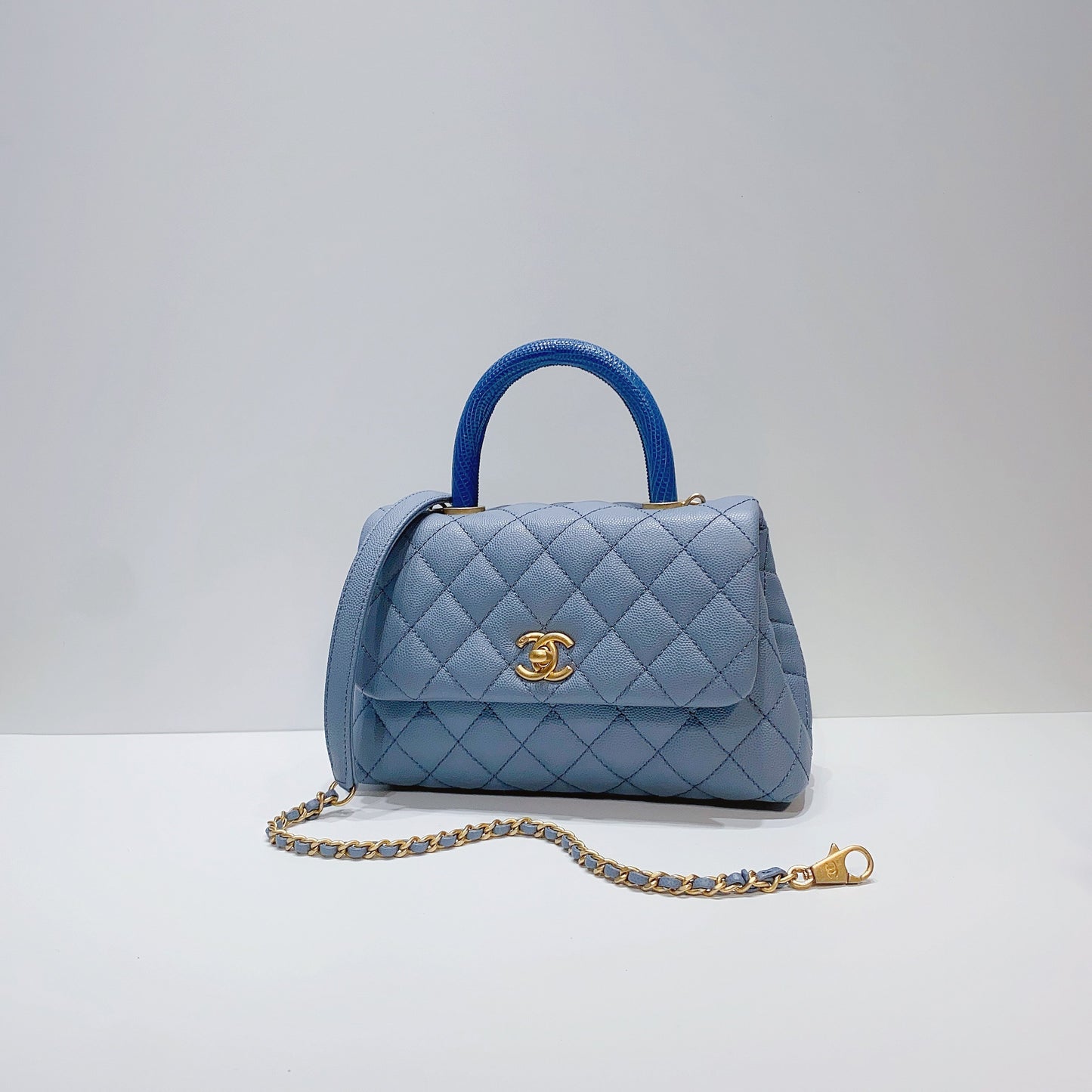 No.3769-Chanel Small Lizard Coco Handle