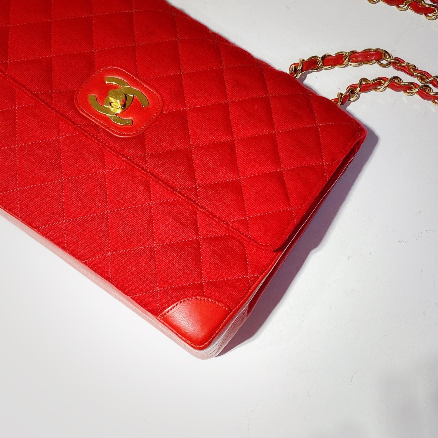 No.2356-Chanel Vintage Cotton Flap Bag