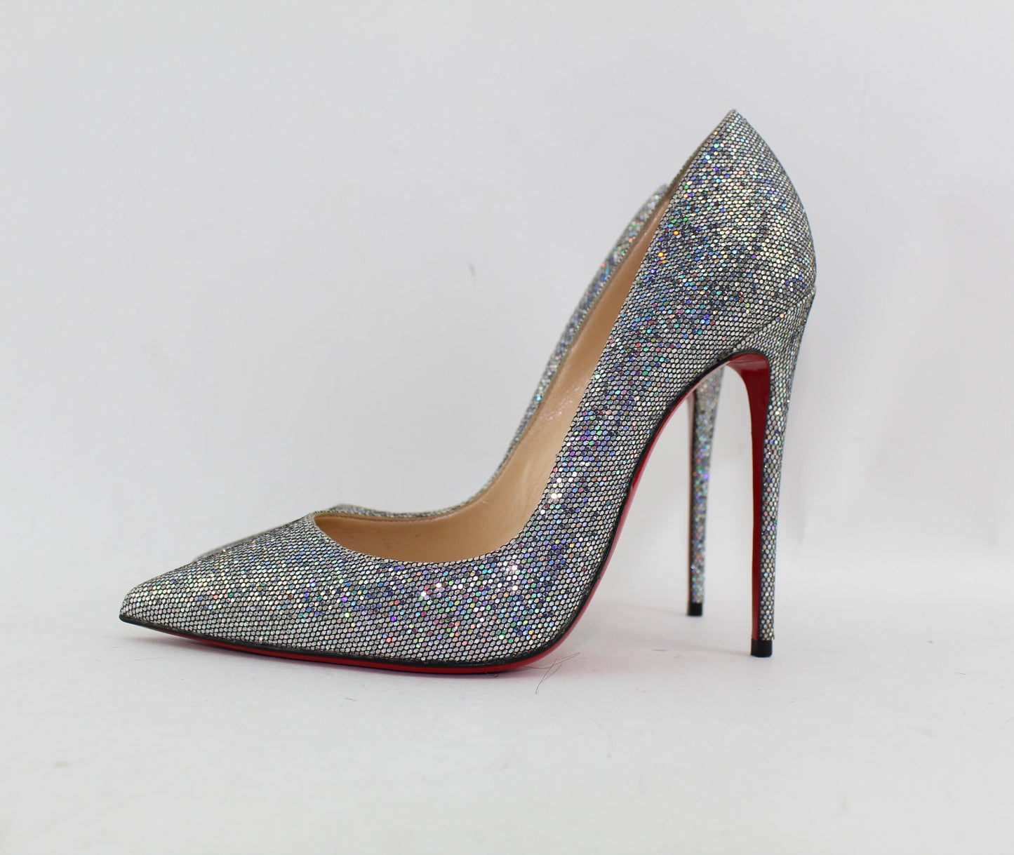 CHRISTIAN LOUBOUTIN SO KATE 120 GLITTER DISCO BALL SIZE 38.5