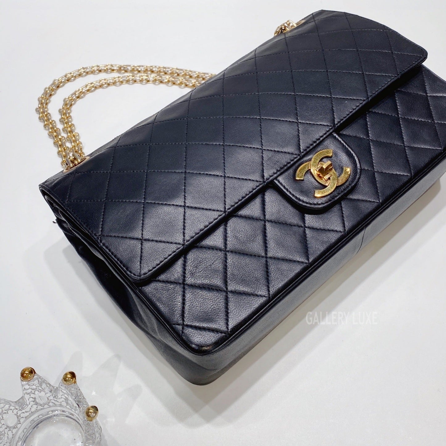 No.3409-Chanel Vintage Lambskin Classic Flap Bag