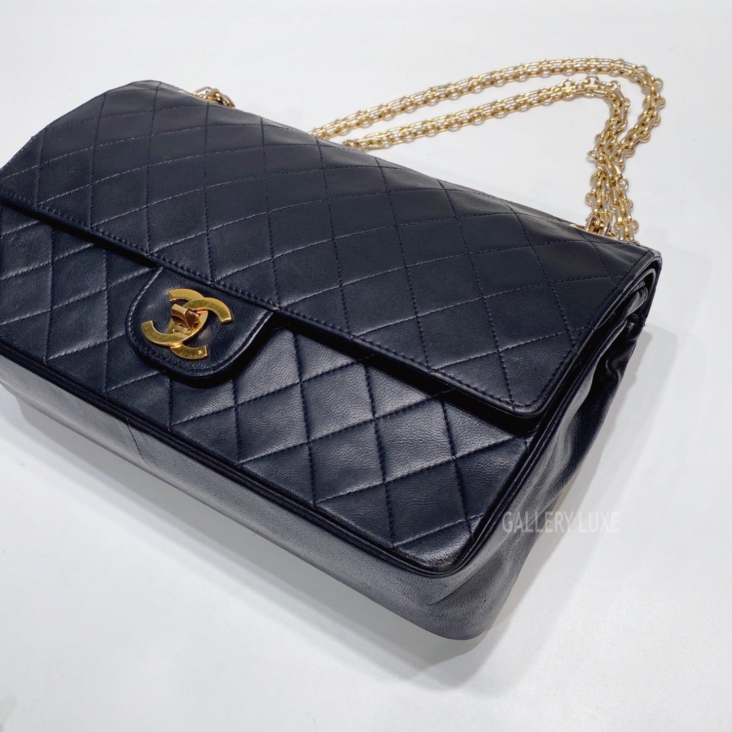 No.3409-Chanel Vintage Lambskin Classic Flap Bag
