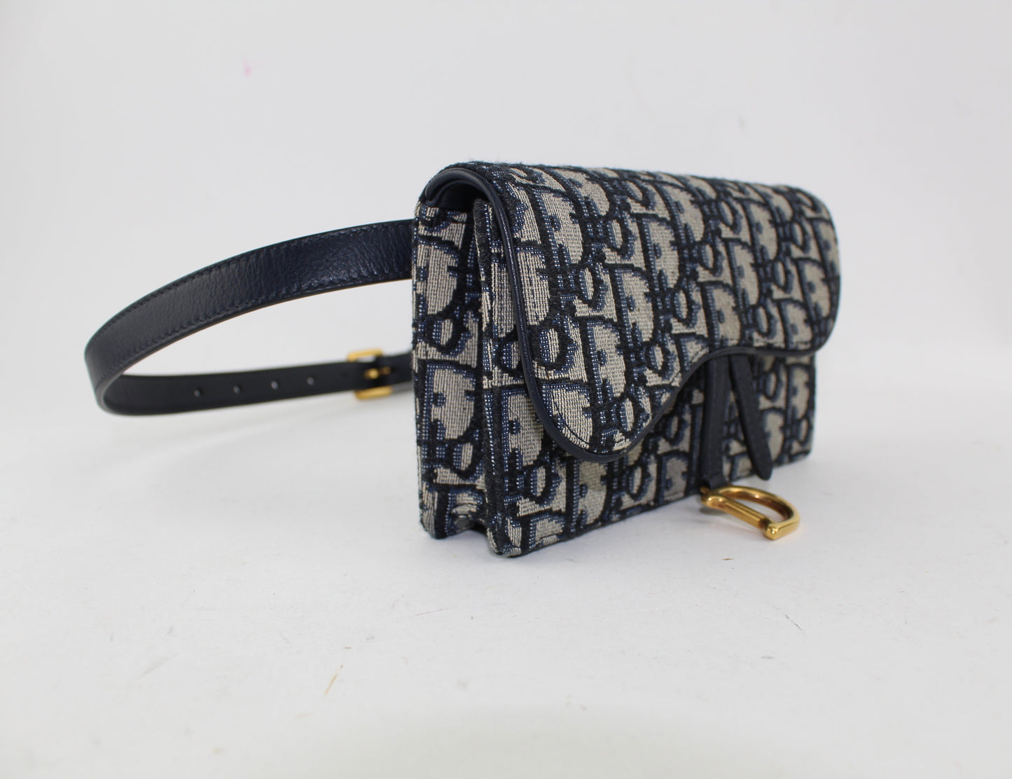 DIOR OBLIQUE SADDLE BELT BAG