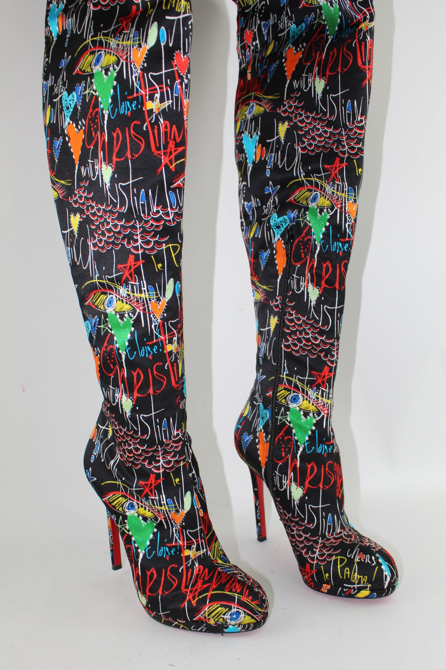 CHRISTIAN LOUBOUTIN MOULIN NOIR 120mm SIZE 38