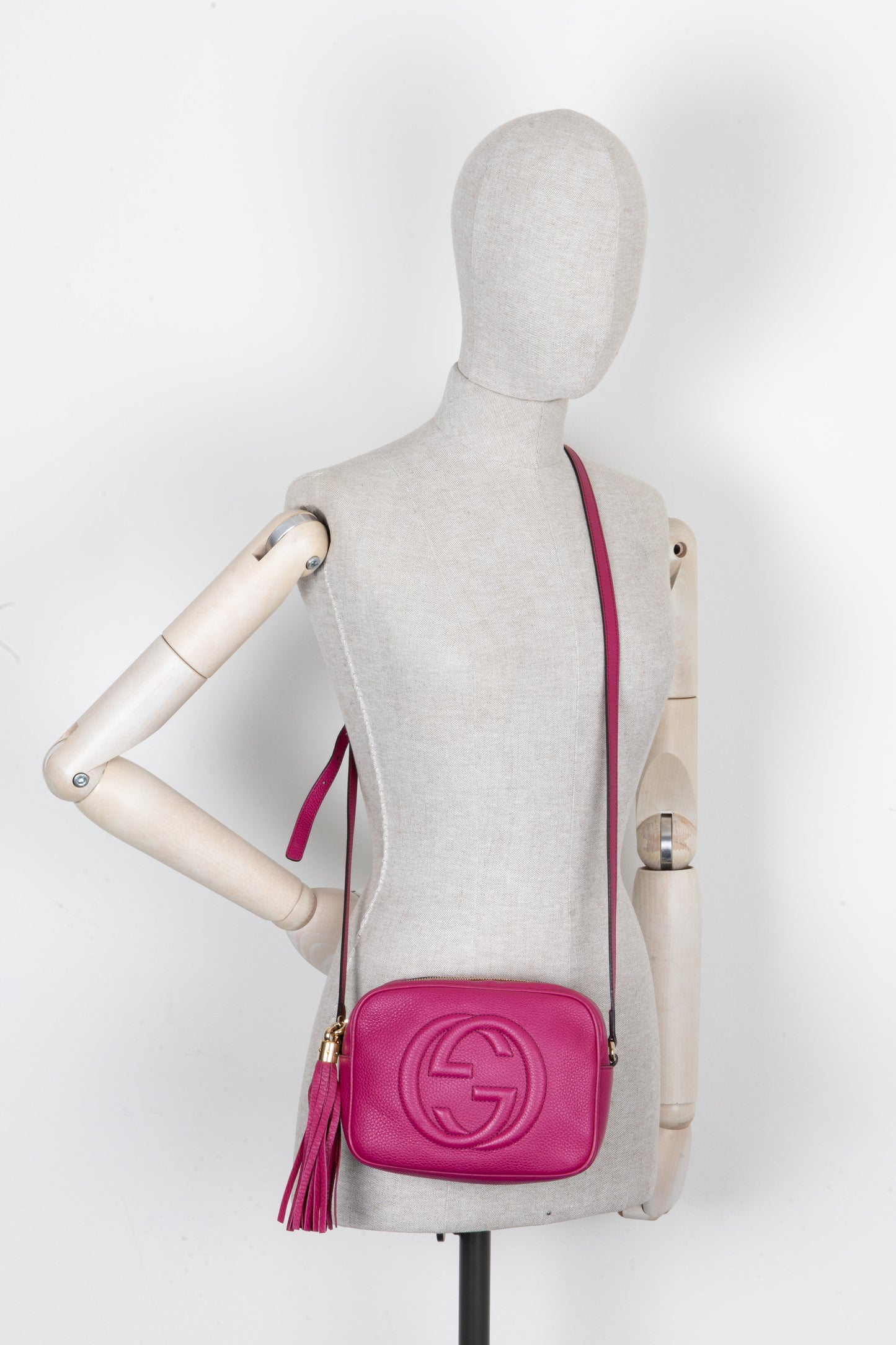 Luxury Gucci Trending 2025 Disco Soho Tassel Crossbody Bag Purple