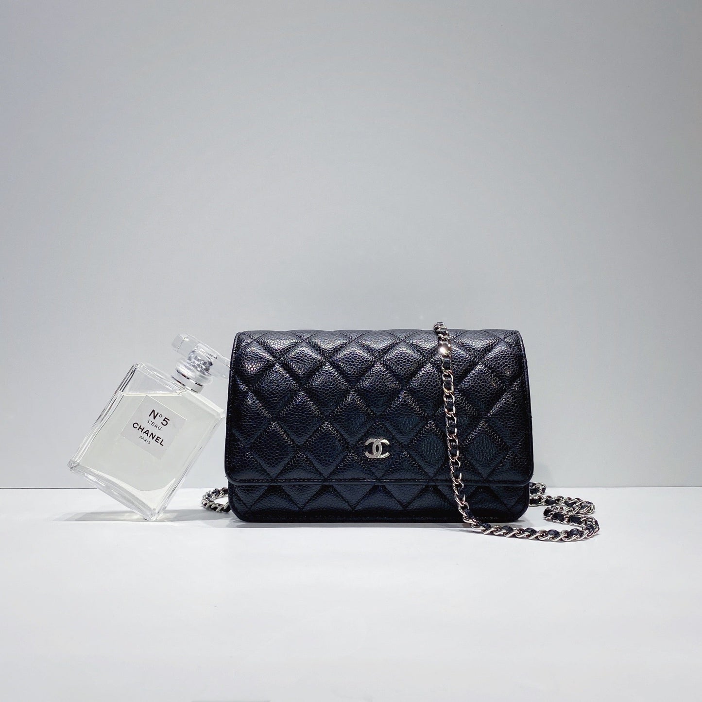 No.3411-Chanel Caviar Timeless Classic Wallet On Chain