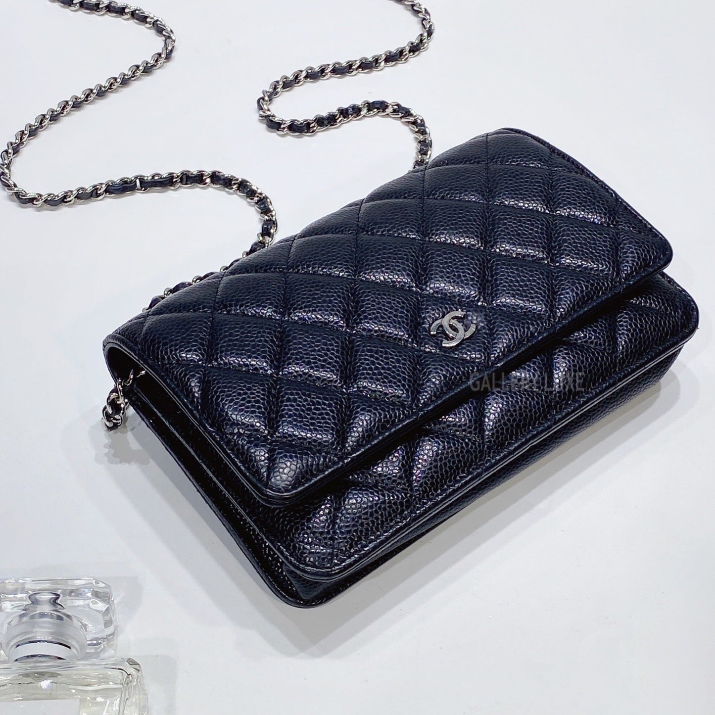 No.3411-Chanel Caviar Timeless Classic Wallet On Chain