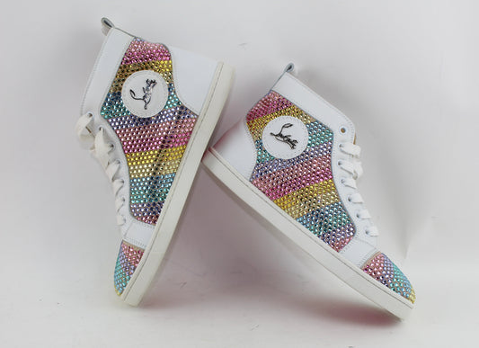 CHRISTIAN LOUBOUTIN RAINBOWBIP SNEAKERS SIZE 36.5