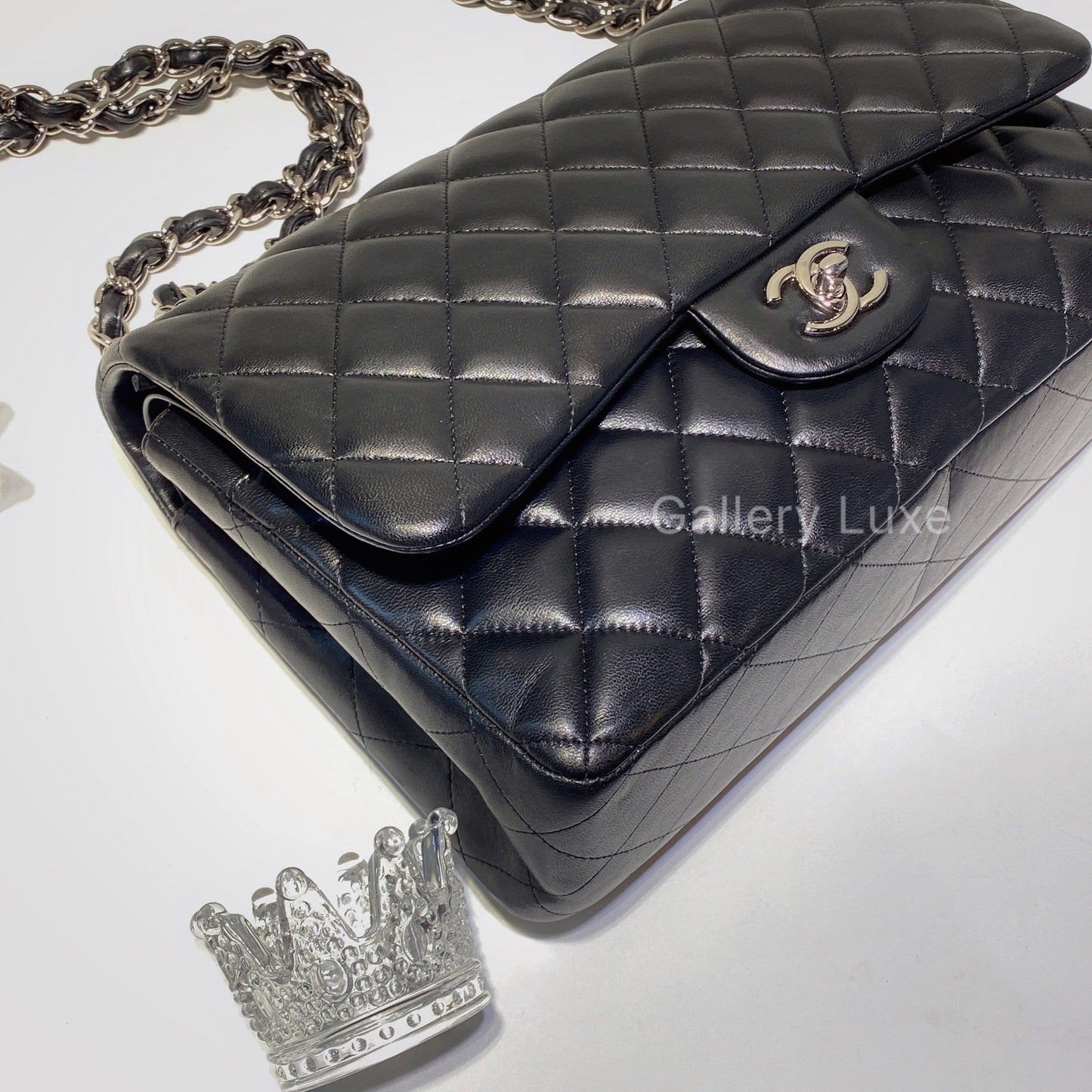 No.2612-Chanel Lambskin Classic Jumbo Flap Bag
