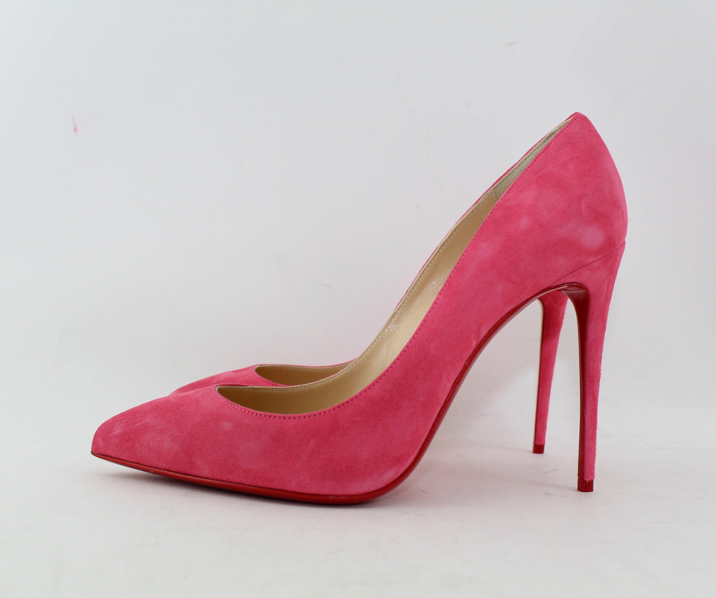 CHRISTIAN LOUBOUTIN PIGALLE FOLLIES 100 VEAU VELOURS SIZE 38.5