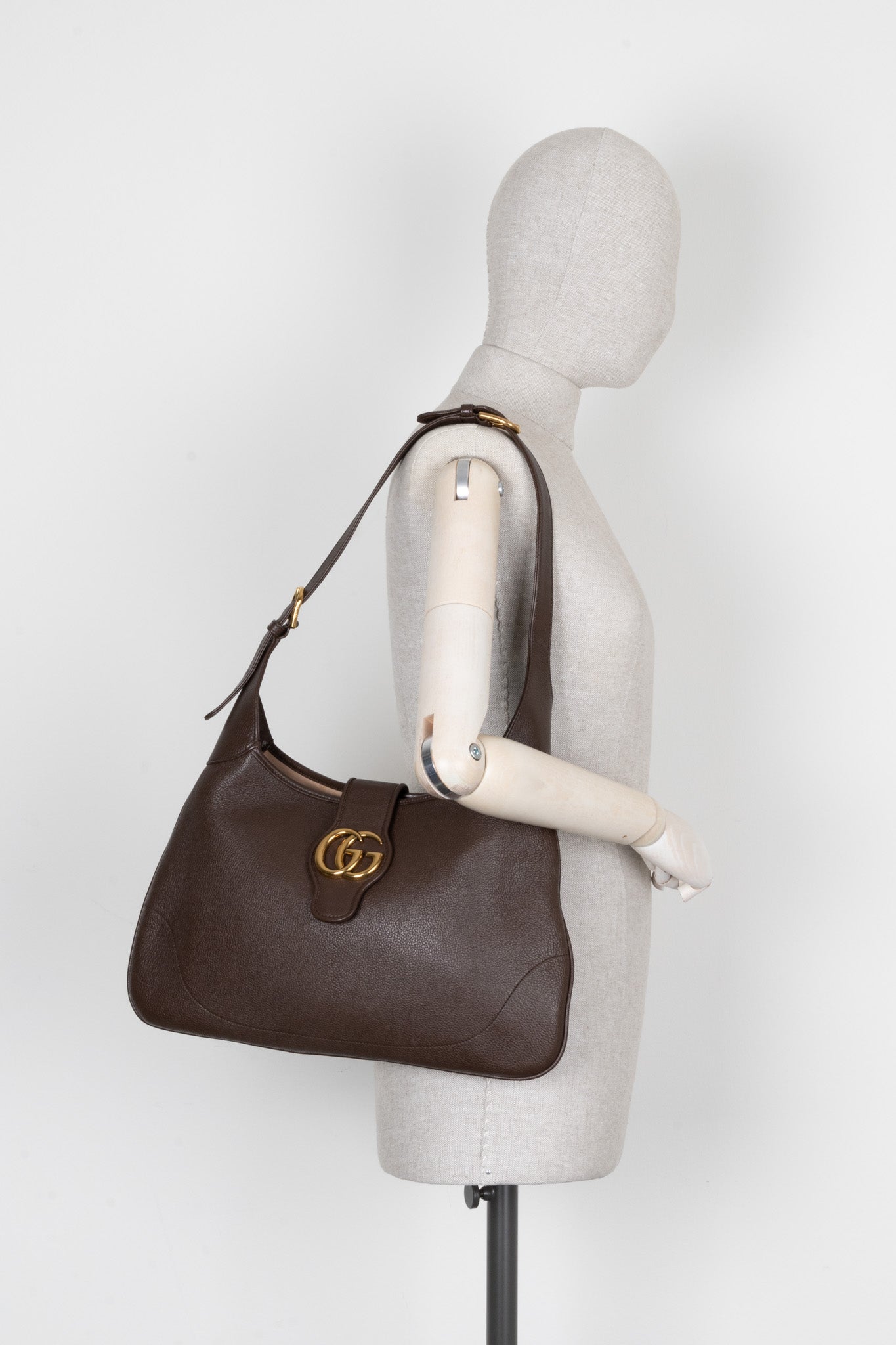 Luxury Gucci Trending 2025 Medium Aprodite Bag Leather Brown