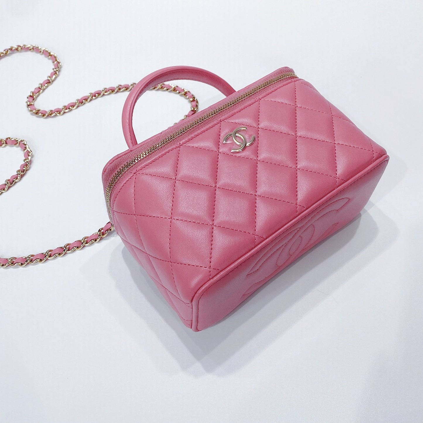 No.3673-Chanel Timeless Classic Handle Vanity With Chain (Brand New / 全新貨品)