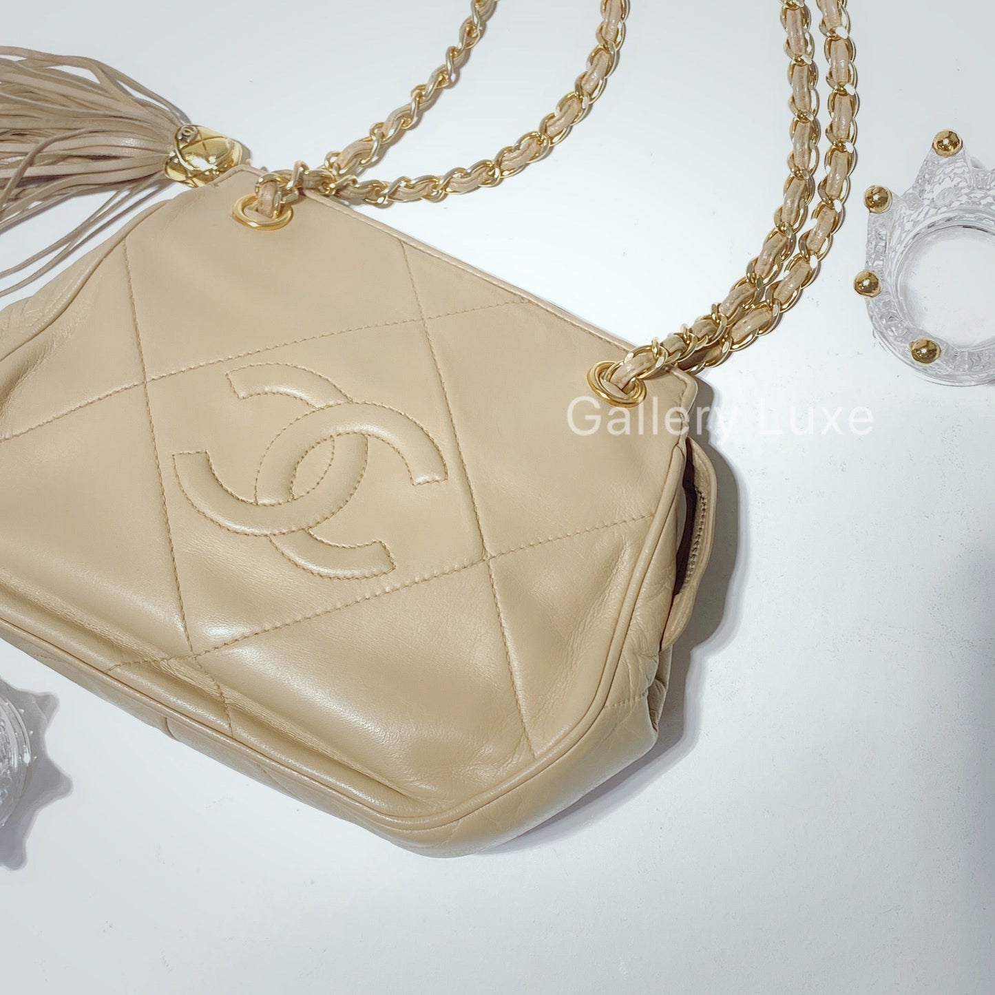 No.2363-Chanel Vintage Lambskin Shoulder Bag