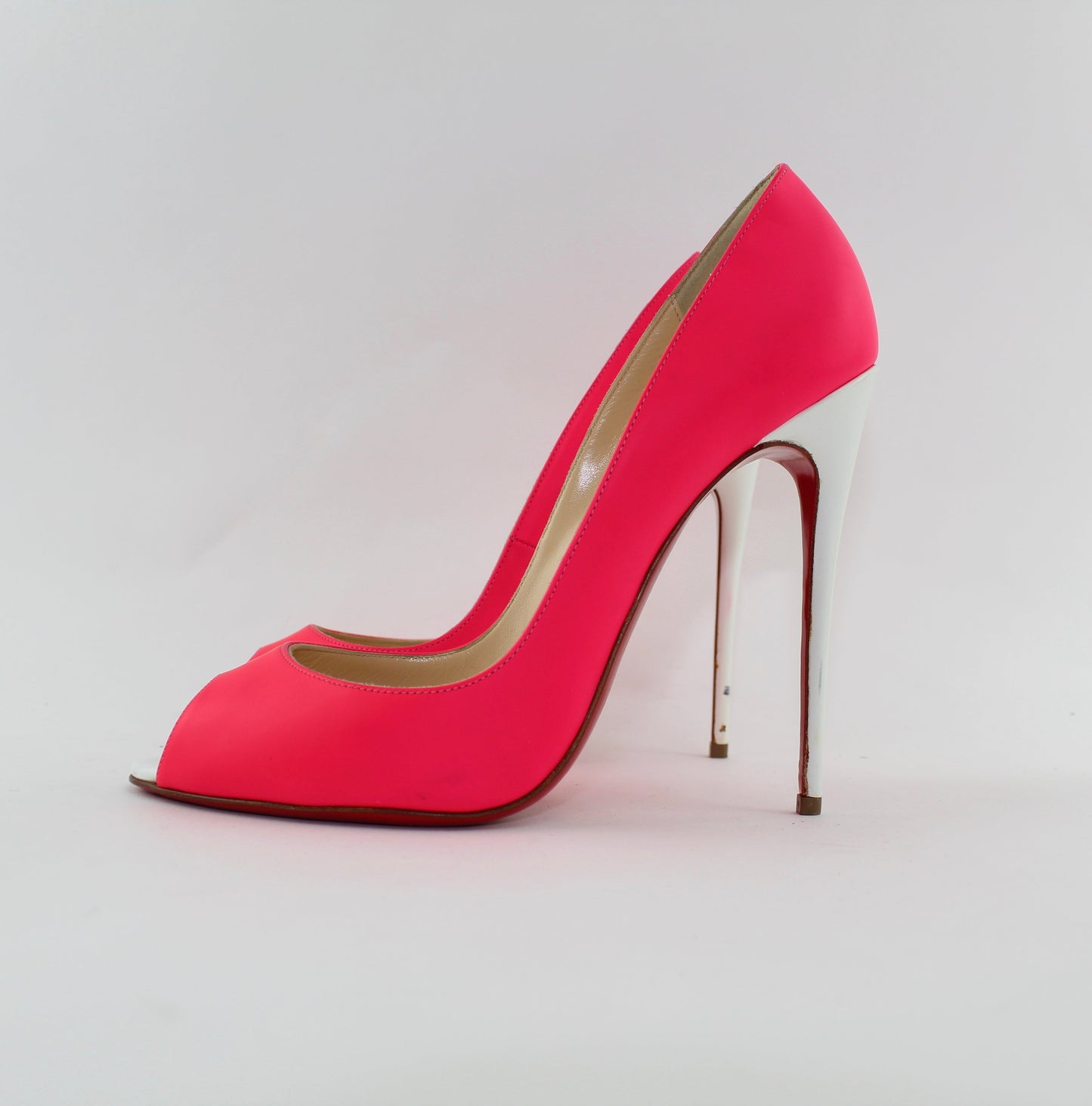 CHRISTIAN LOUBOUTIN PINK YOUPI 120 SIZE 39