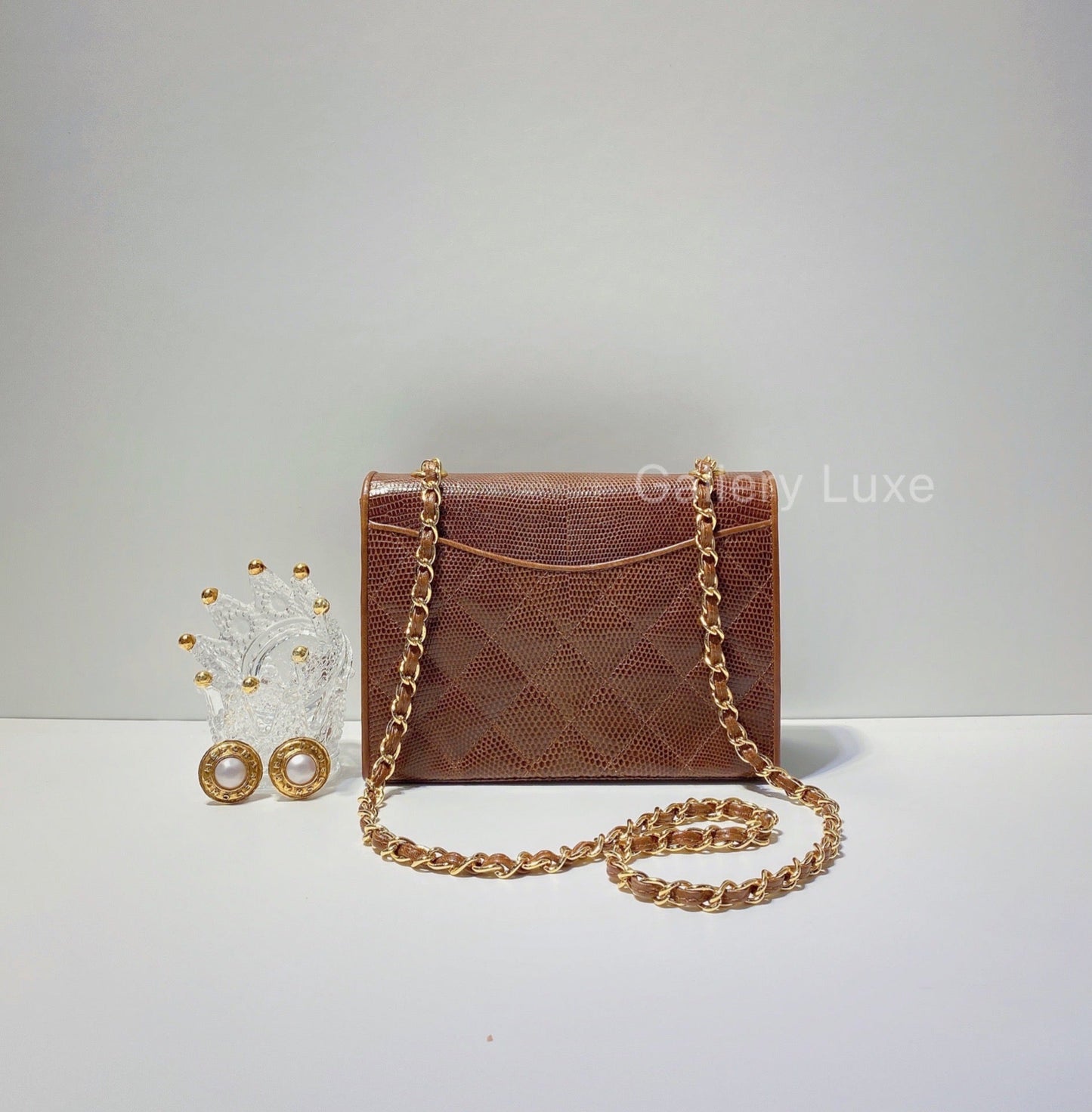 No.2885-Chanel Vintage Lizard Mini Flap Bag