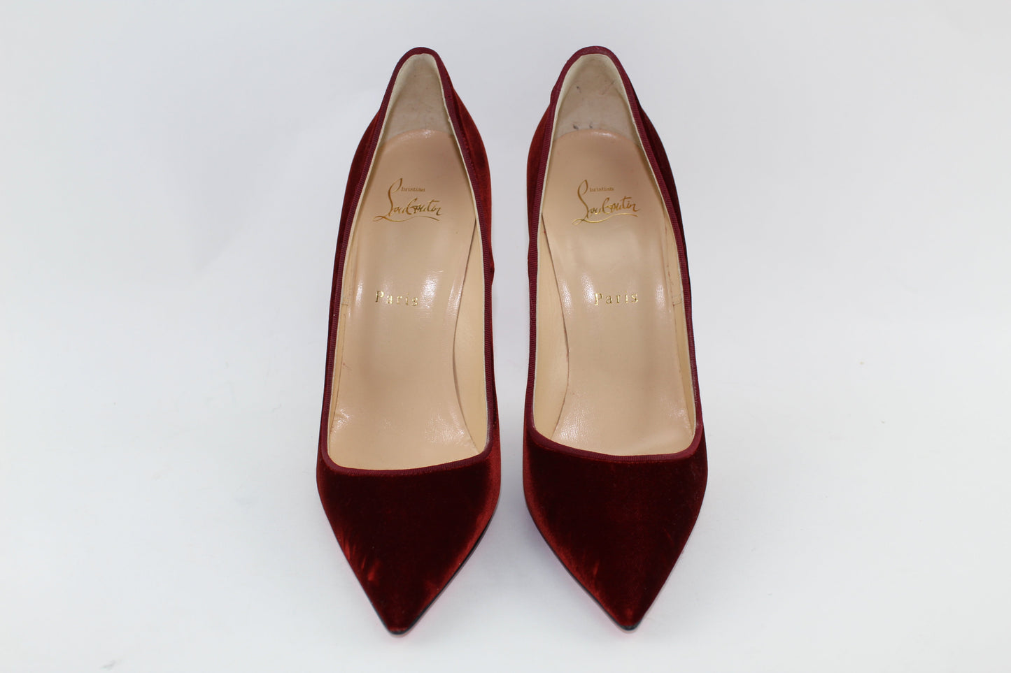 CHRISTIAN LOUBOUTIN SO KATE 120mm VELVET SIZE 40.5