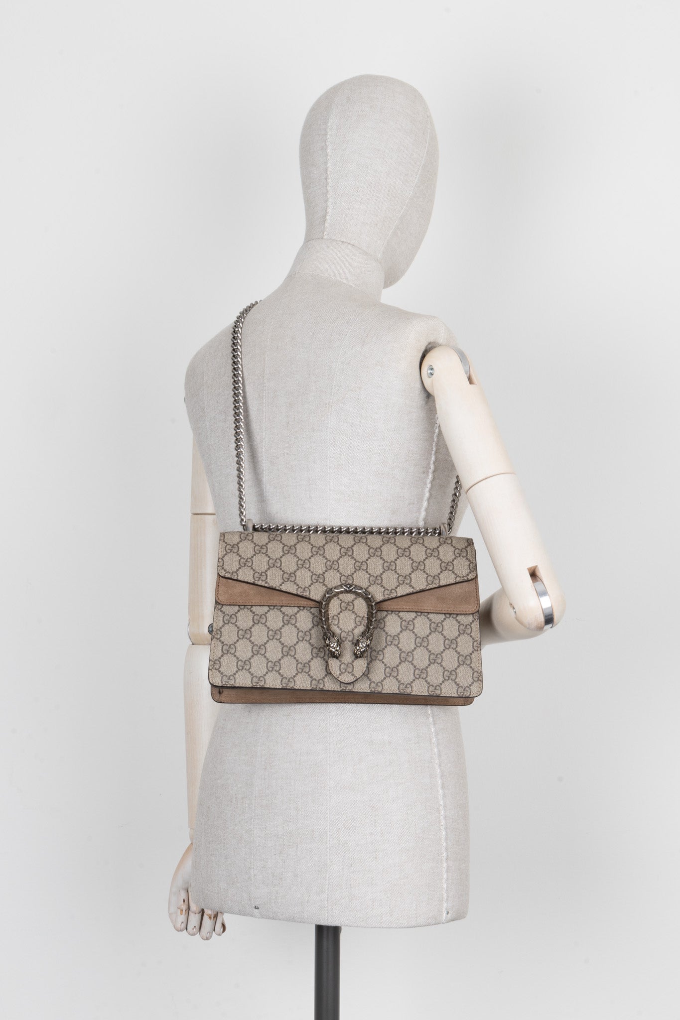 Luxury Gucci Trending 2025 Dionysus Bag Small GG Supreme Beige