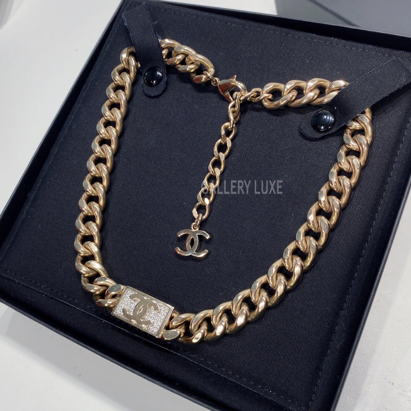 No.3484-Chanel Metal Crystal Necklace