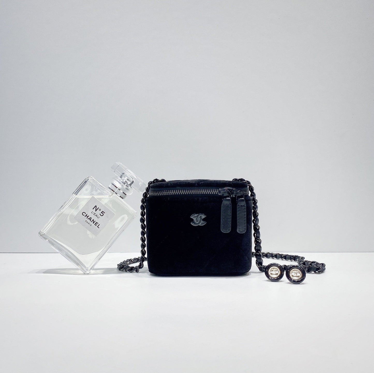 No.3421-Chanel Velvet Mini Vanity With Classic Chain (Brand New / 全新)