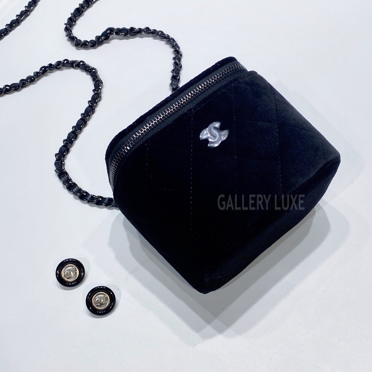 No.3421-Chanel Velvet Mini Vanity With Classic Chain (Brand New / 全新)