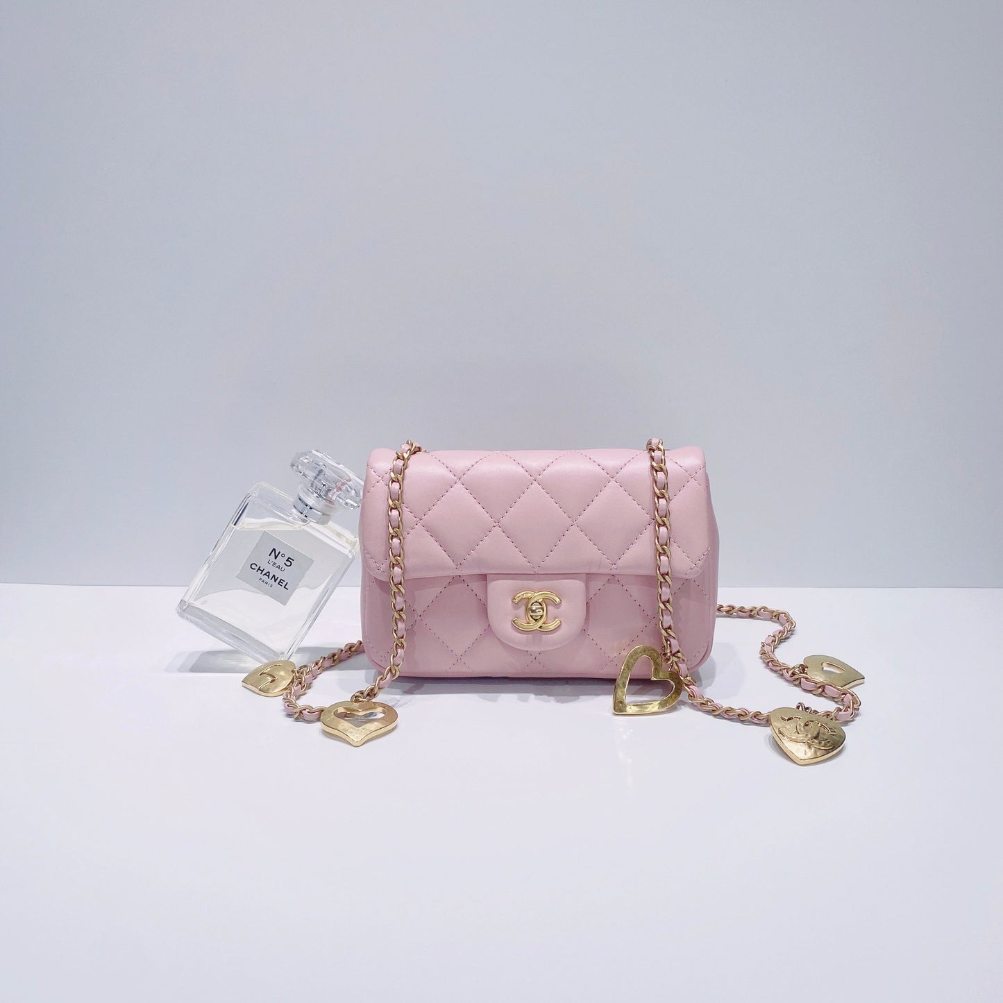 No.3677-Chanel Open Heart Small Flap Bag
