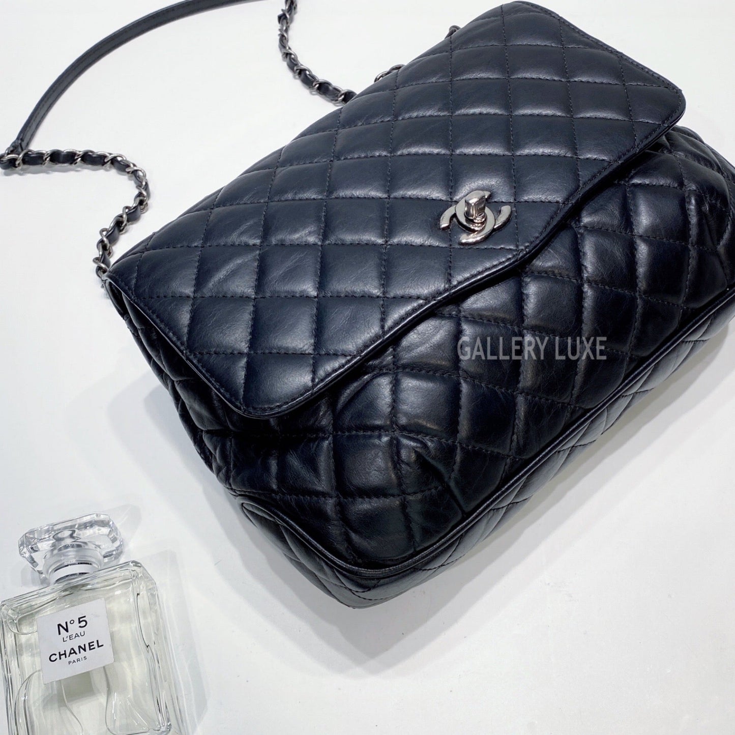 No.3424-Chanel Calfskin Classic Bistro Flap Bag