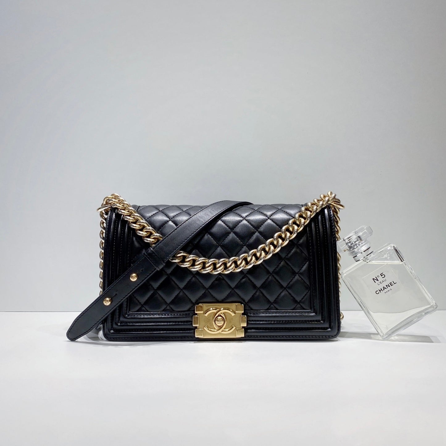 No.3394-Chanel Lambskin Boy 25cm