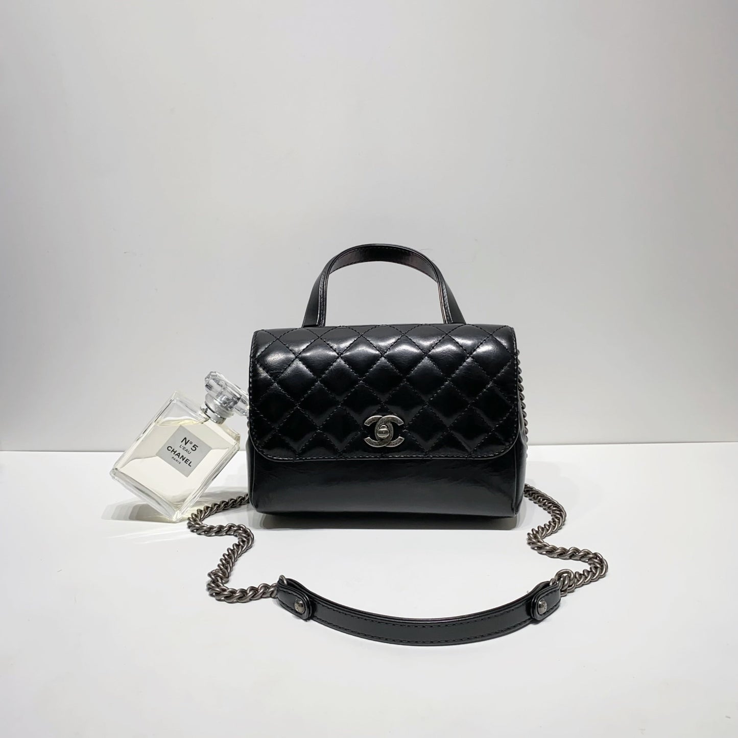 Chanel Pilot Essentials Flap Bag With Top Handle
