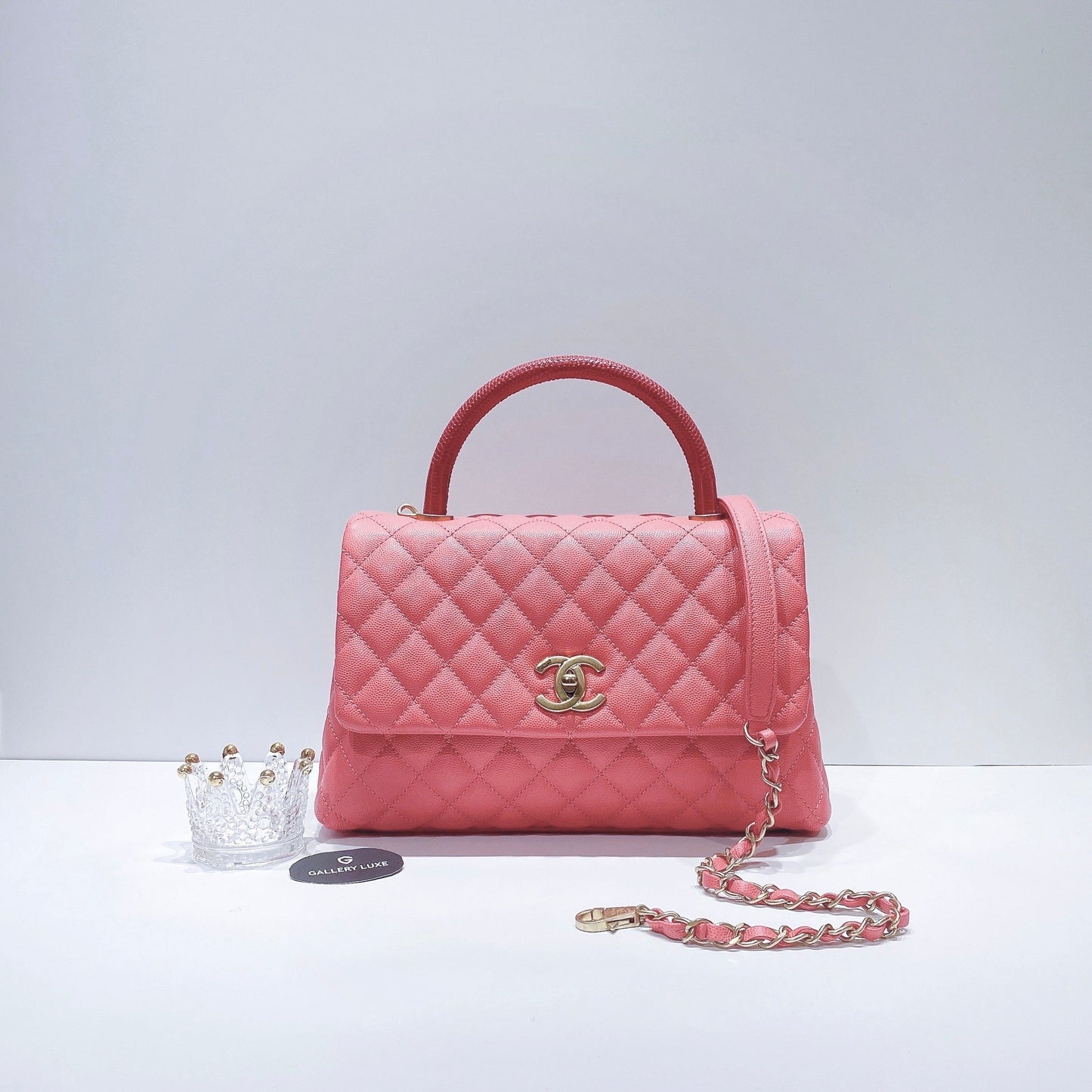 No.3548-Chanel Medium Caviar Coco Handle