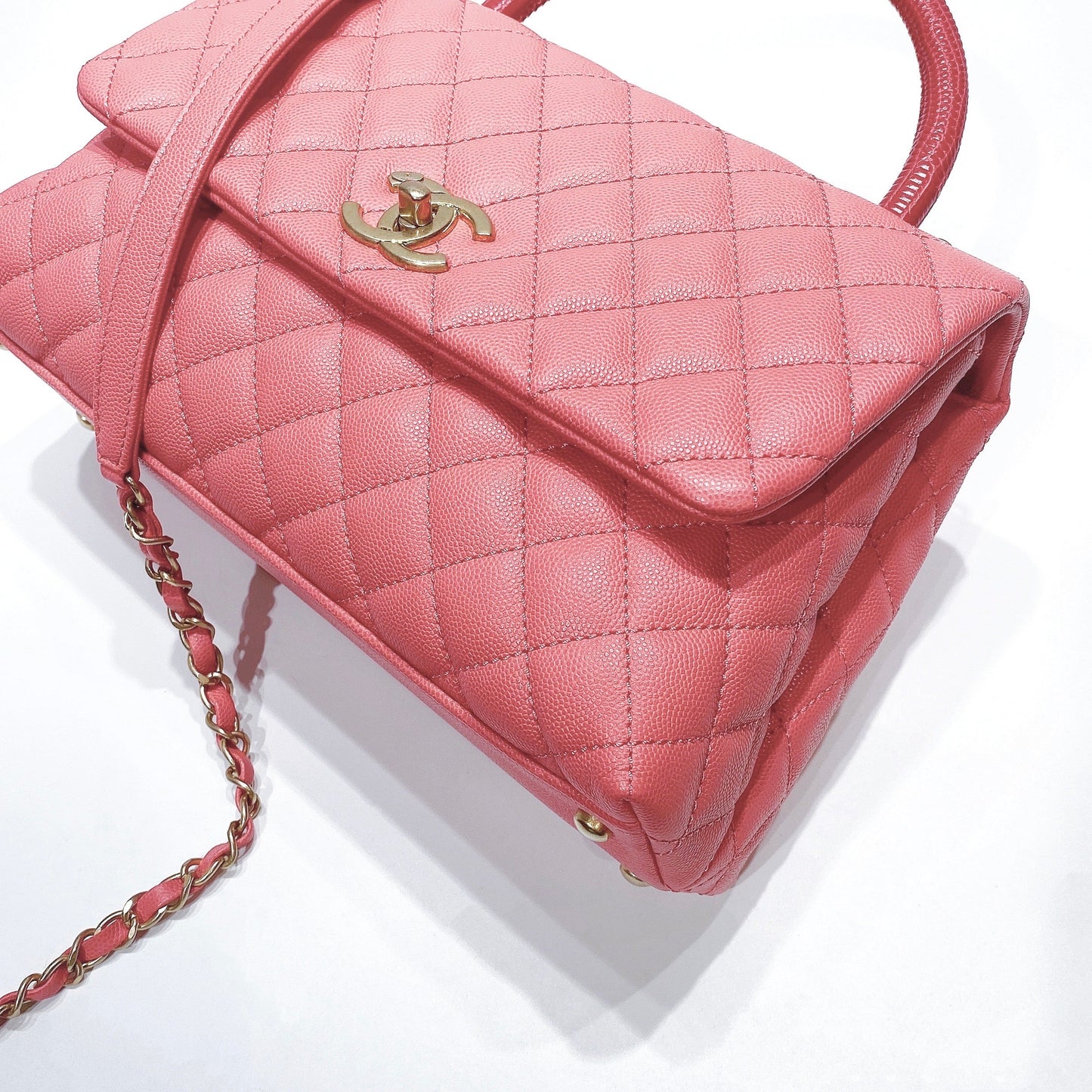 No.3548-Chanel Medium Caviar Coco Handle