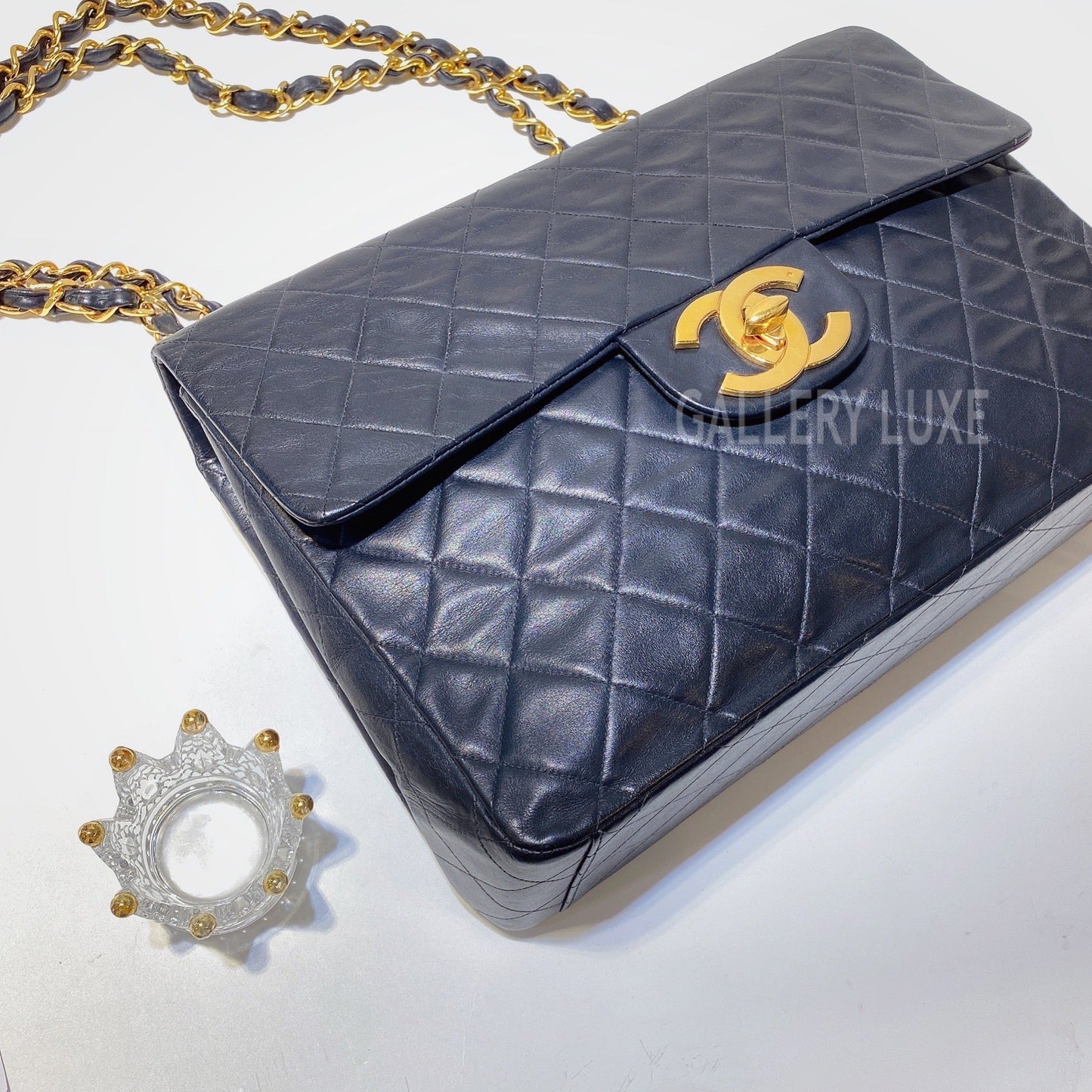 No.2938-Chanel Vintage Maxi Jumbo Flap Bag
