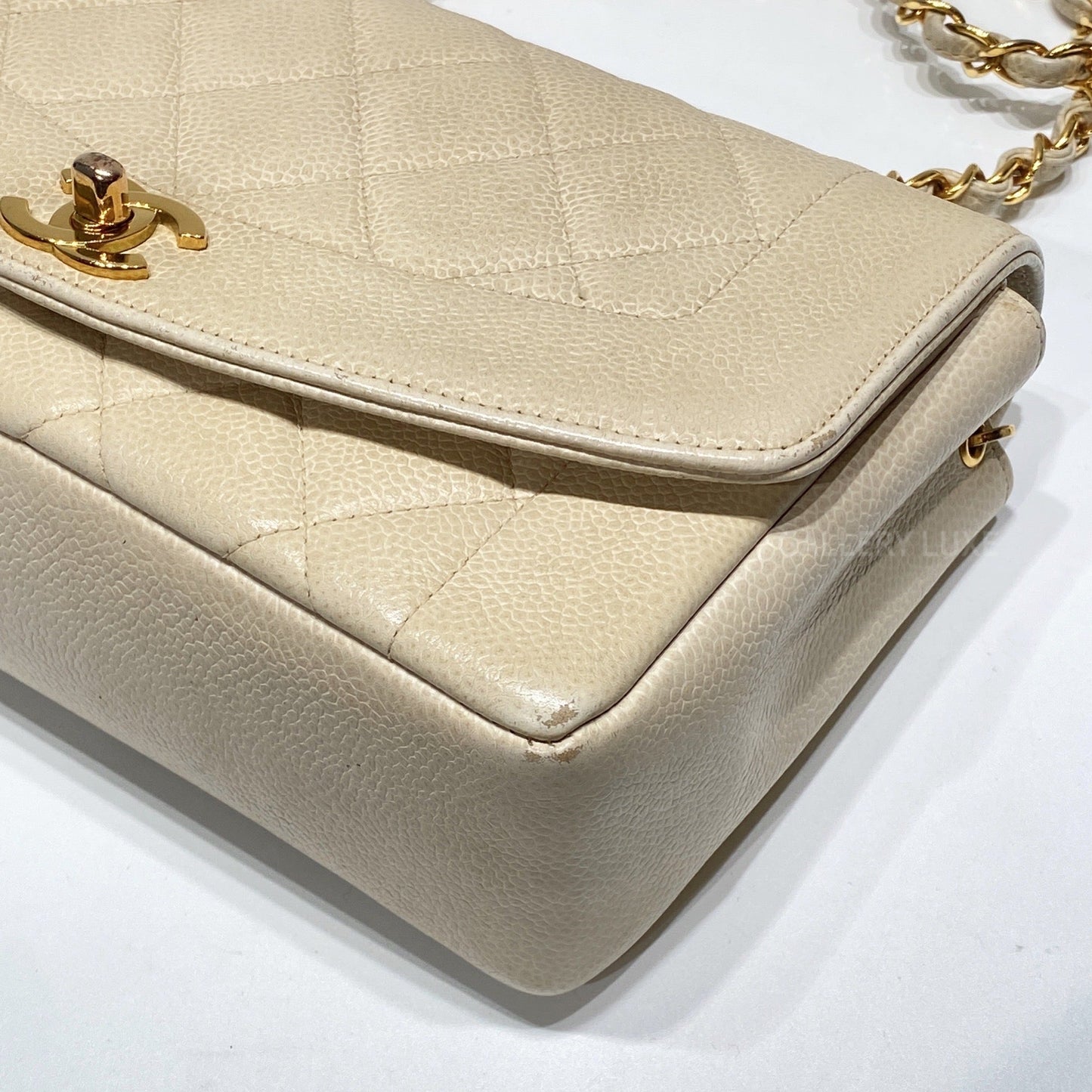 No.2939-Chanel Vintage Caviar Diana Bag 22cm