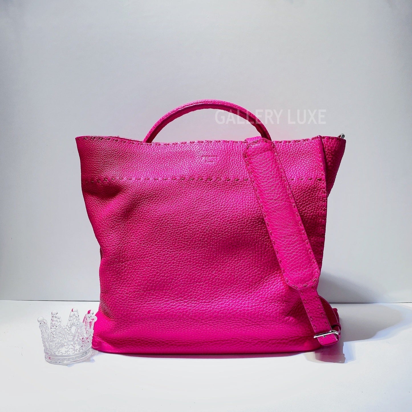 No.2955-Luxury FendiRomano Selleria Large Anna Bucket Bag